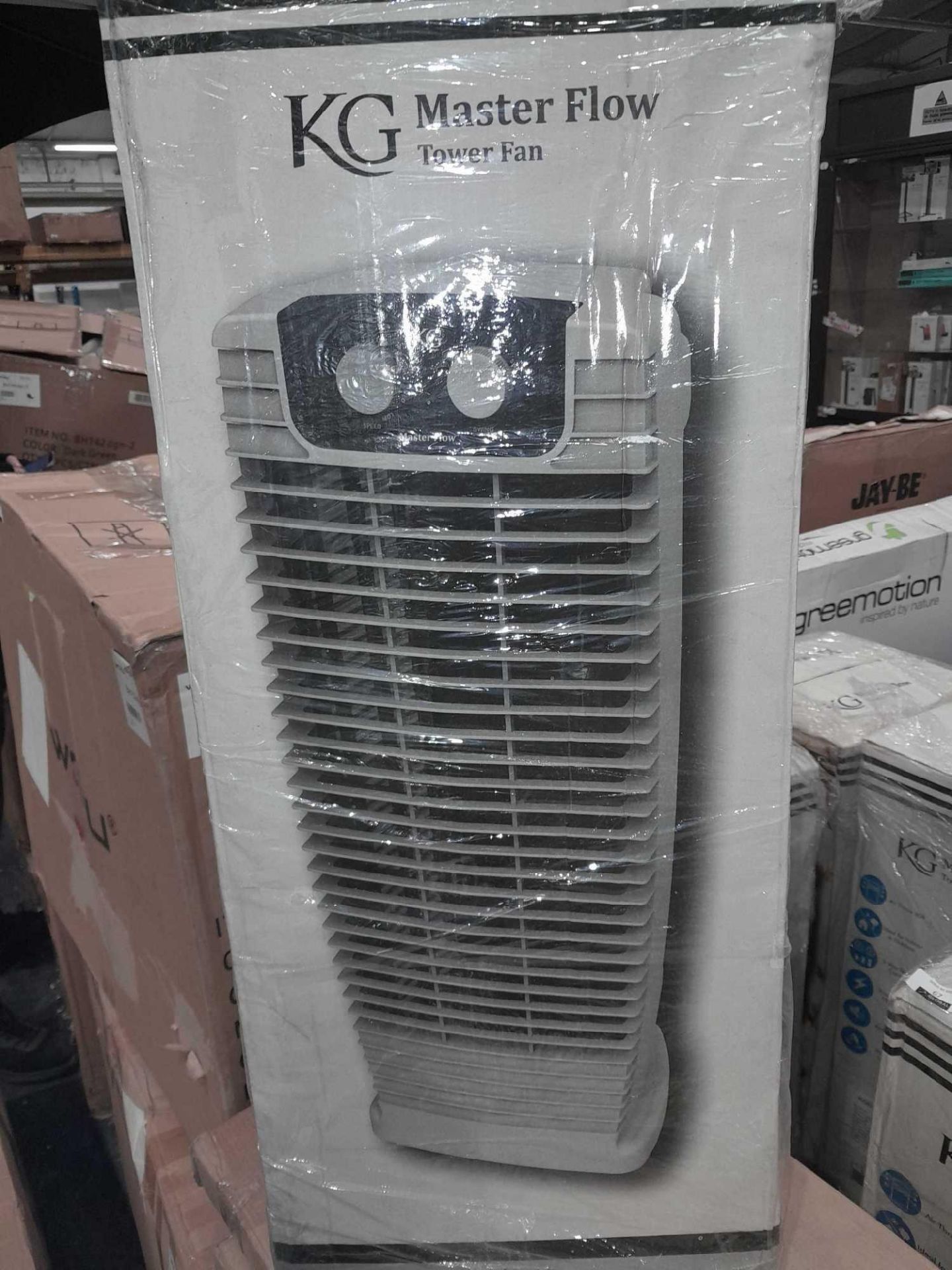 RRP £100 A Boxed New Kg Master Flow Tower Fan - Image 2 of 2