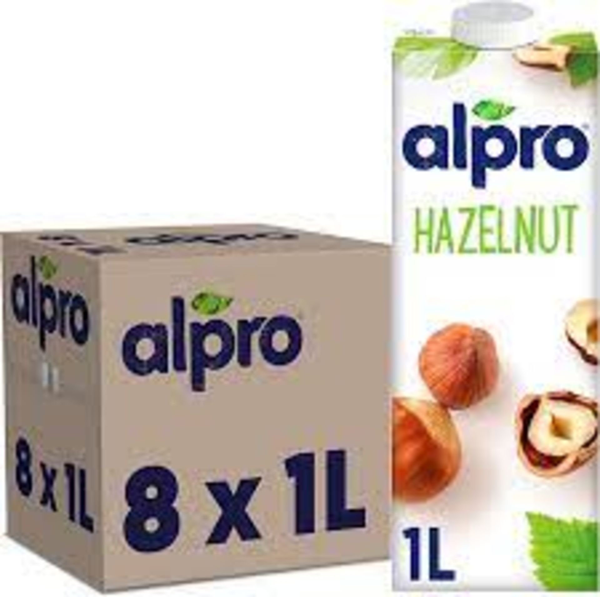 **RRP £909 (Approx. Count 66) Spw52U0205P 58 X Alpro Hazelnut Plant-Based Long Life Drink, Vegan &