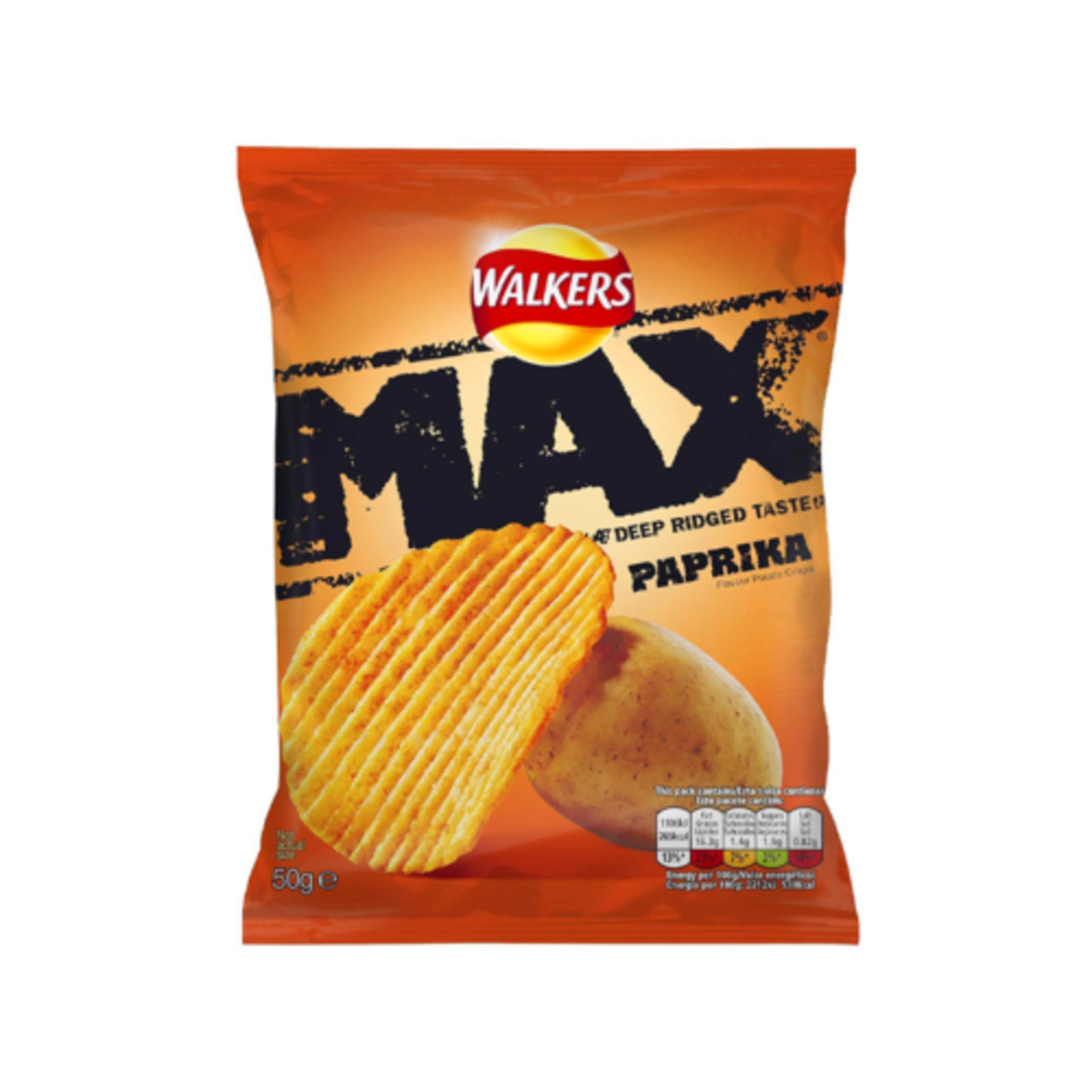 **RRP £240 (Approx. Count 14) (E35) spW48m5773u 4 x Walkers Max Paprika Crisps, 50 g, Pack of 24 - - Image 2 of 3