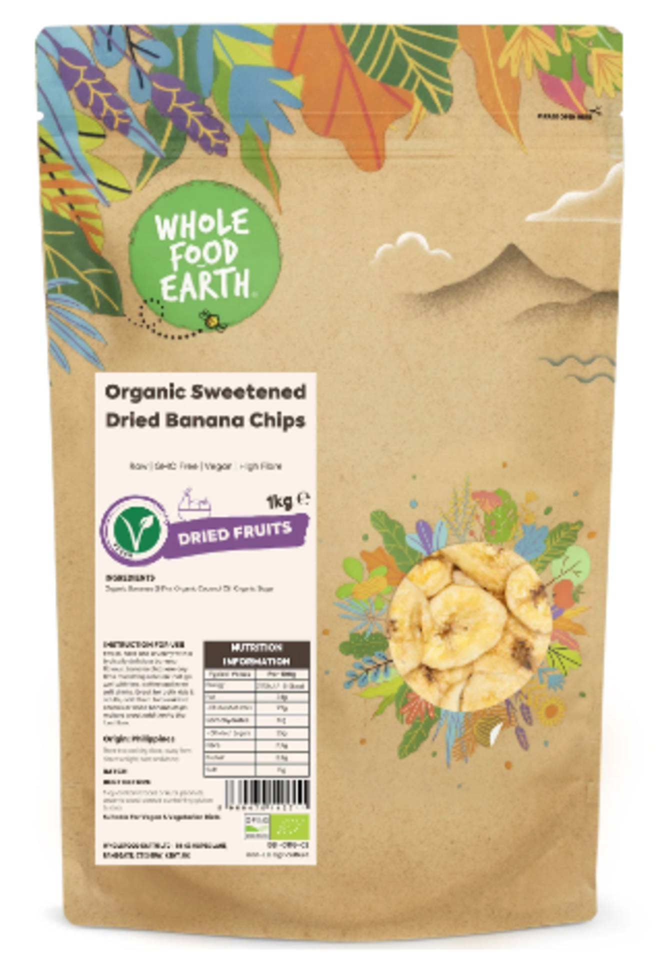 **RRP £1139 (Approx. Count 82) (E36) spSBG21fXtk 23 x Wholefood Earth Organic Sweetened Dried Banana - Image 3 of 3