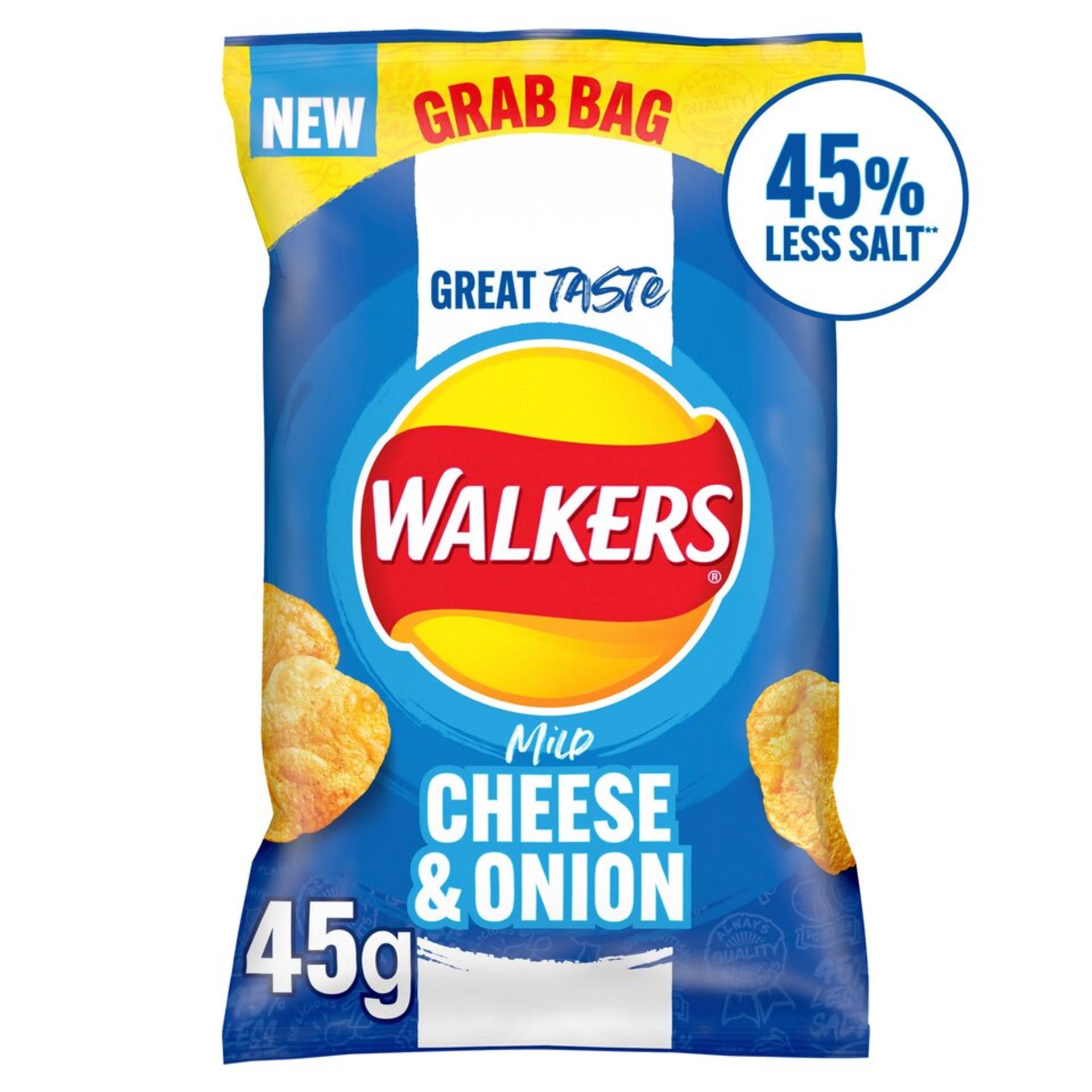 **RRP £488 (Approx. Count 16) spW34n0582n 15 x Walkers Less Salt Mild Cheese & Onion Crisps 45g (