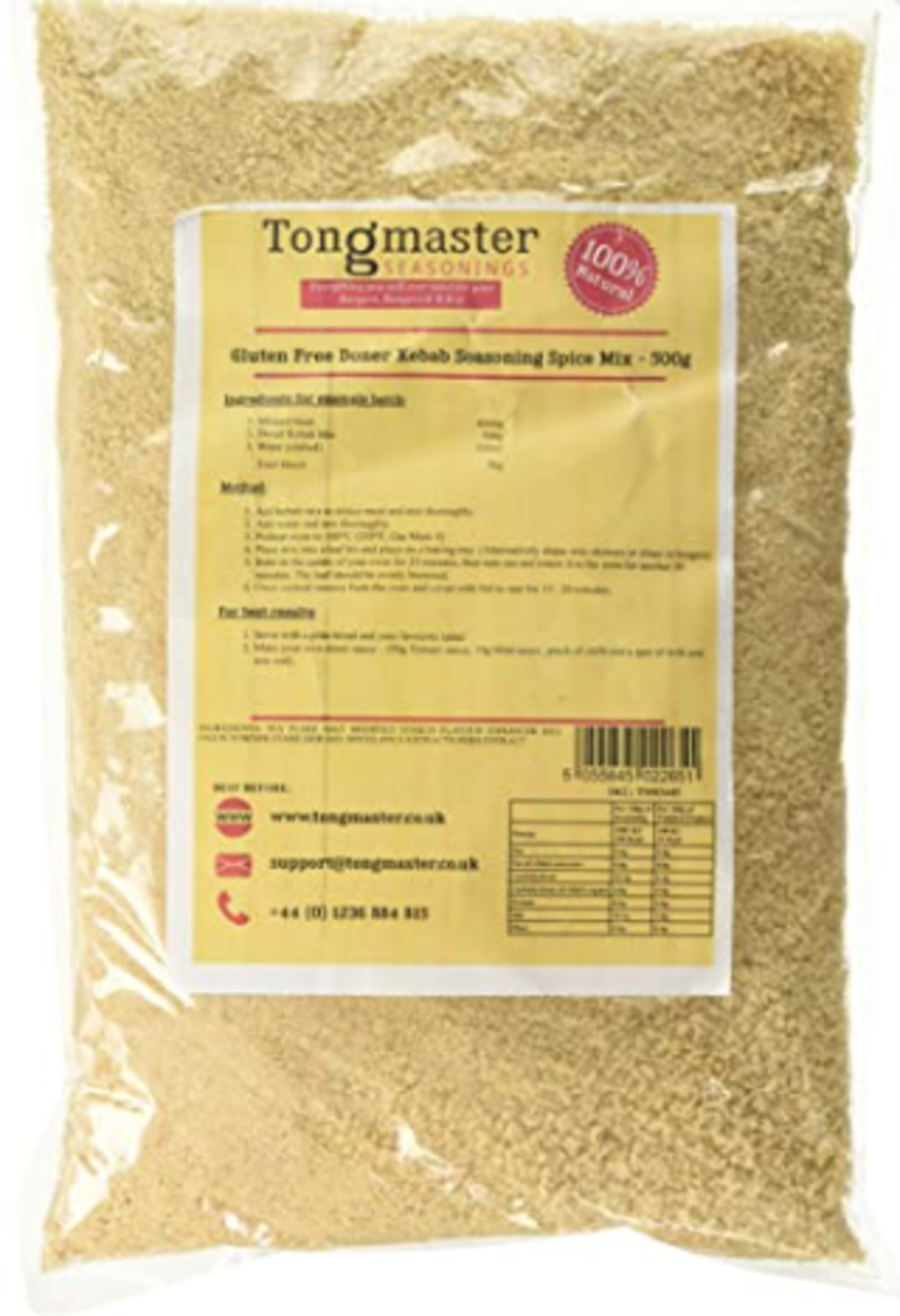 RRP £657 (Approx. Count 67)(E21) spW10Z6265Y 28 x Gluten Free Doner Kebab Seasoning Spice Mix - 500g - Image 2 of 3