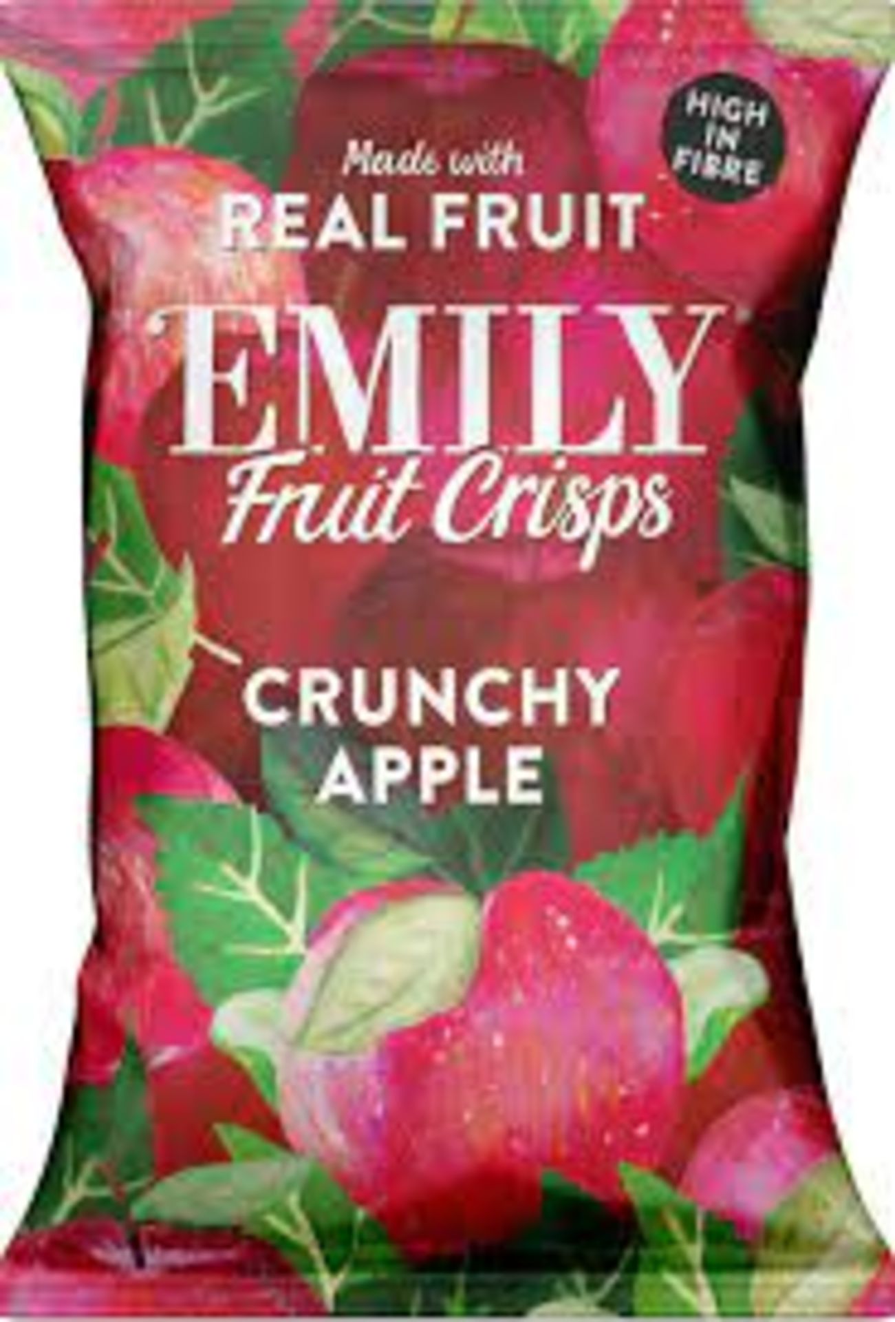 RRP £1113 (Approx. Count 86)(E52) 16 x EMILY - Fruit Crisps - Crunchy Apple - Gluten Free, Vegan,