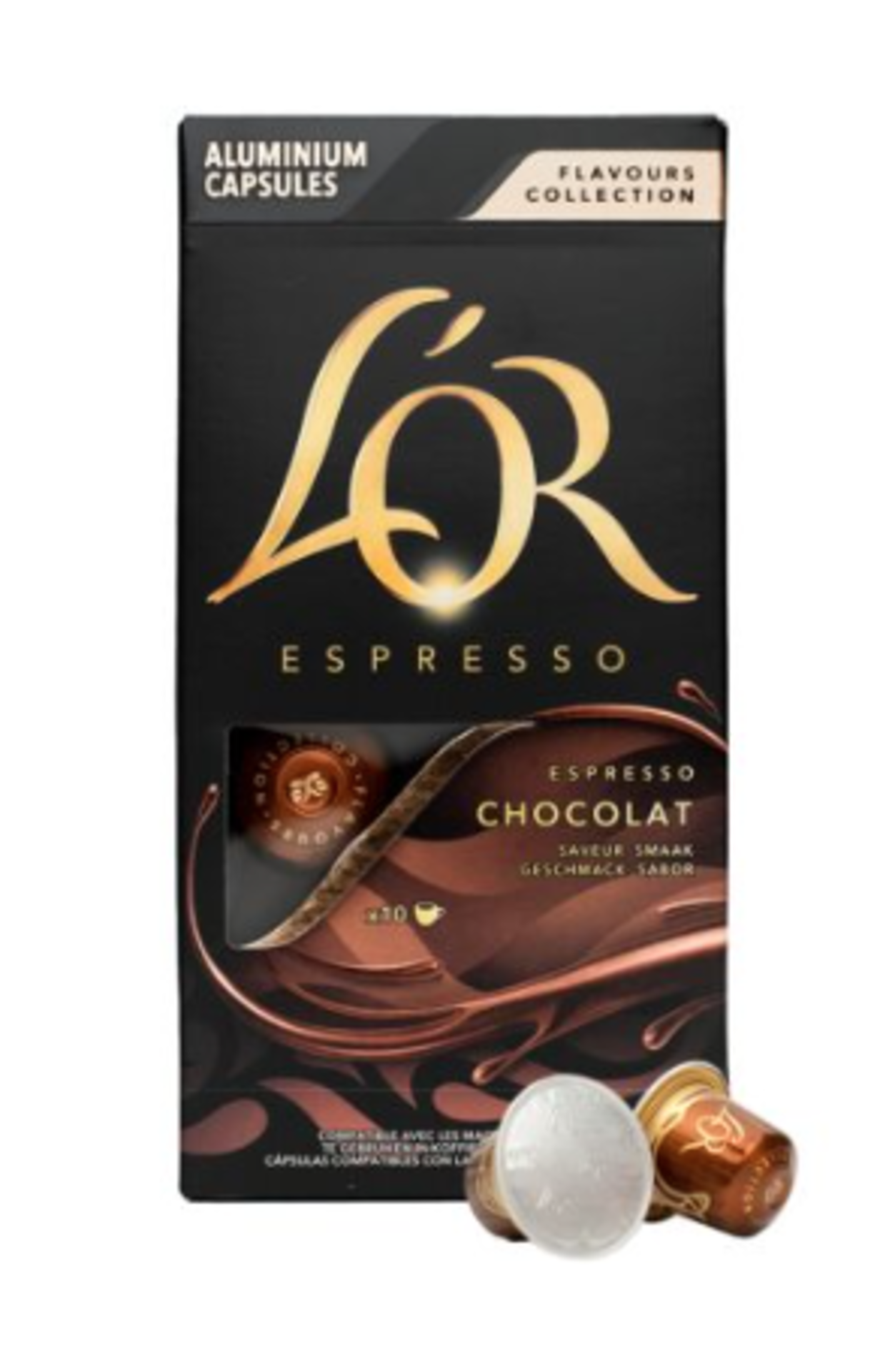 **RRP £970 (Approx. Count 50) (E38) 9 x L'OR Espresso Chocolate Flavour Coffee Pods X10 (Pack of 10,