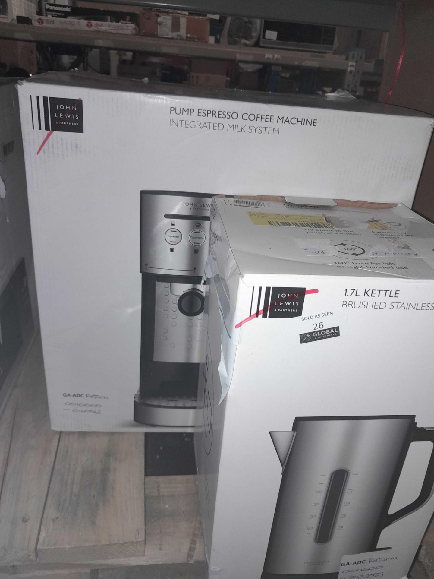 RRP £145 Lot To Contain X2 Items Including-John Lewis Pump Espresso Coffee Machine - Image 2 of 2