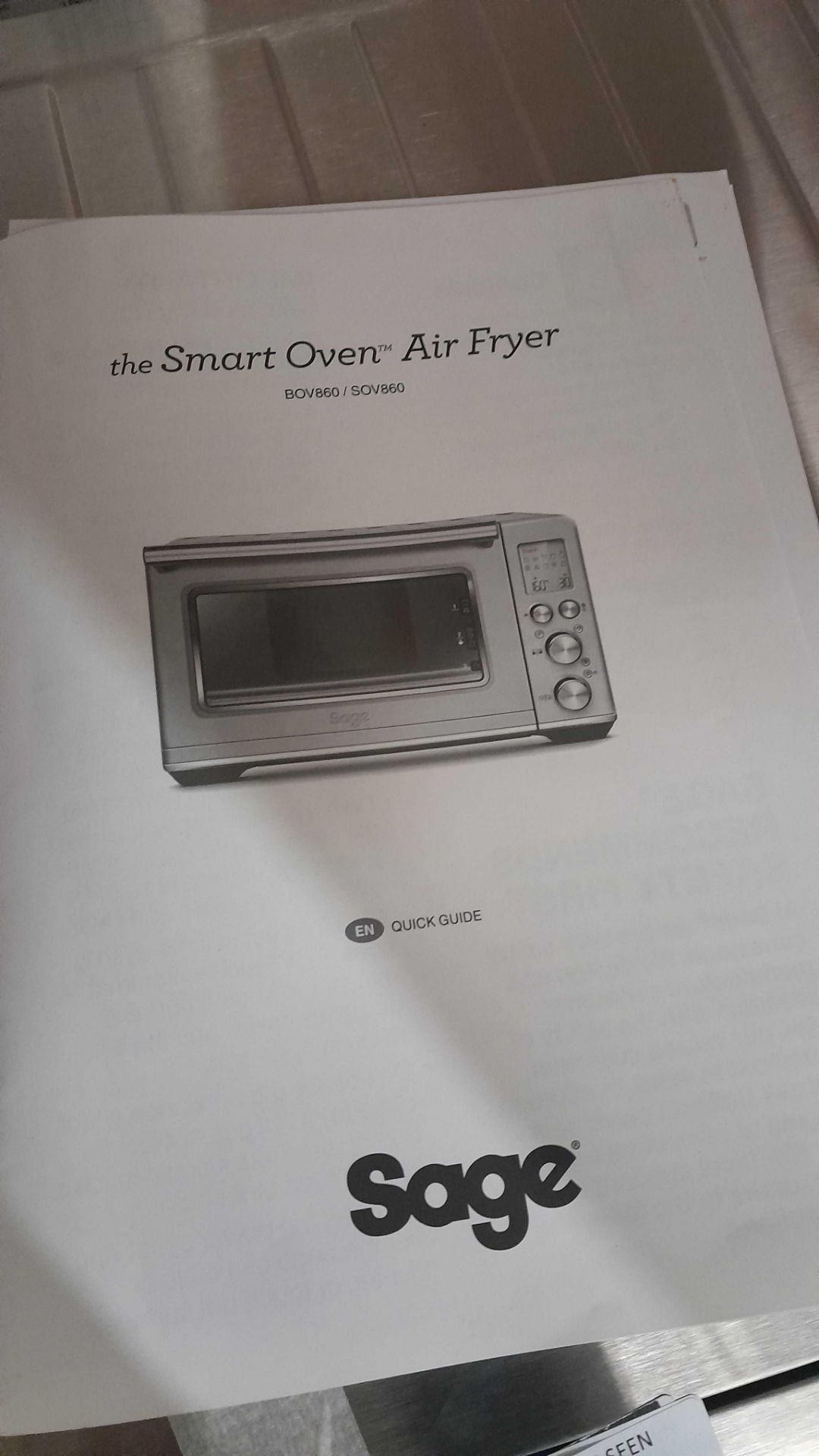 RRP £250 Sage Smart Oven Air Fryer - Image 2 of 2