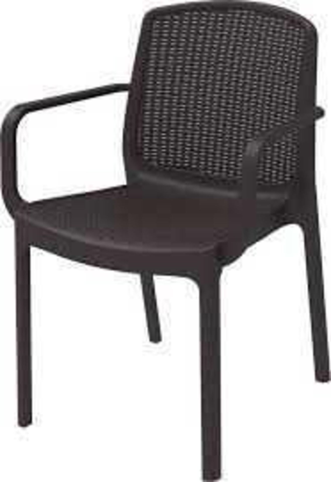 RRP £140 Lot To Contain Approx. 4X Brand New Duramax Plastic Garden Chairs