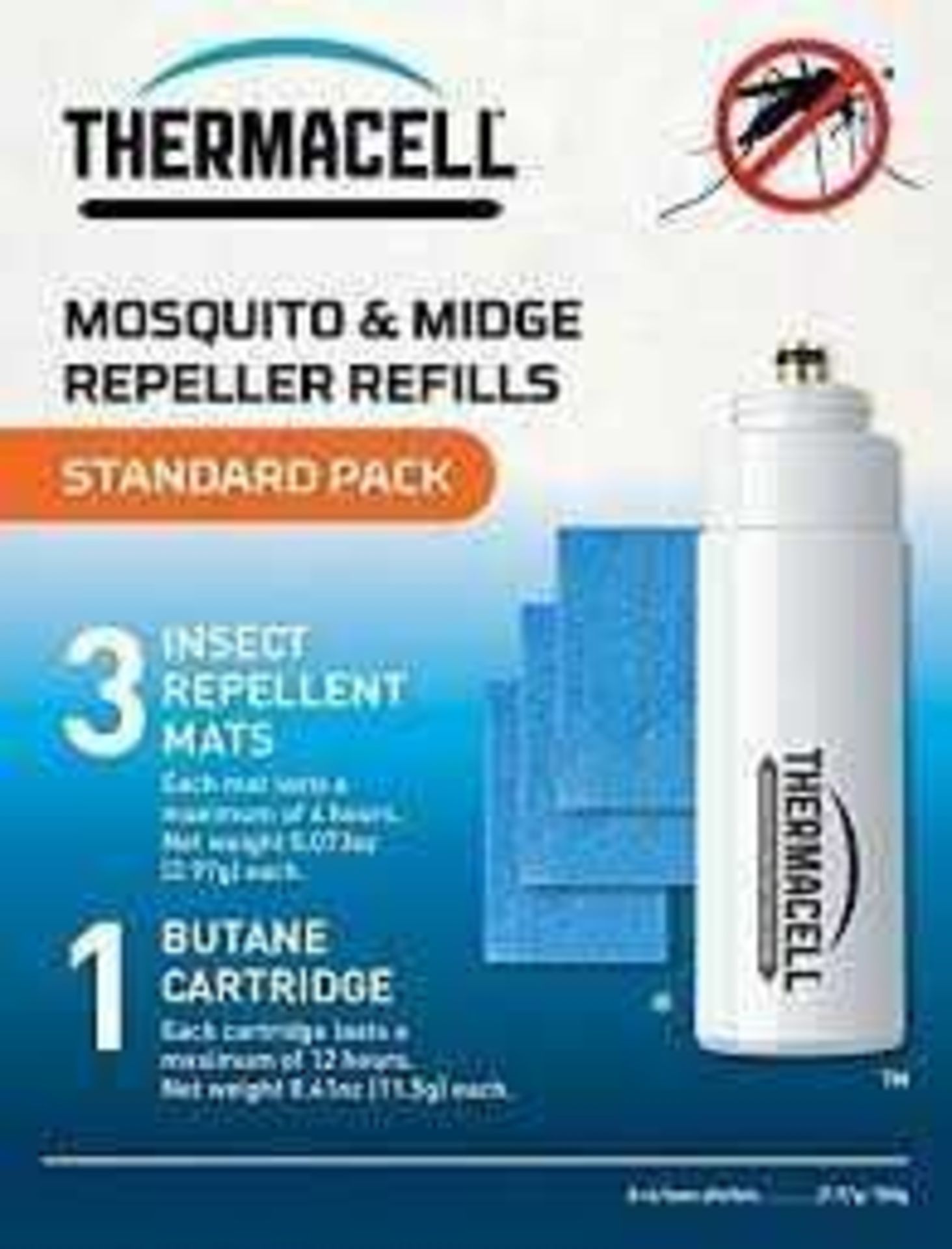RRP £490 Lot Contains Approx X14 Boxed Thermacell Mosquito And Midge Protection Refills
