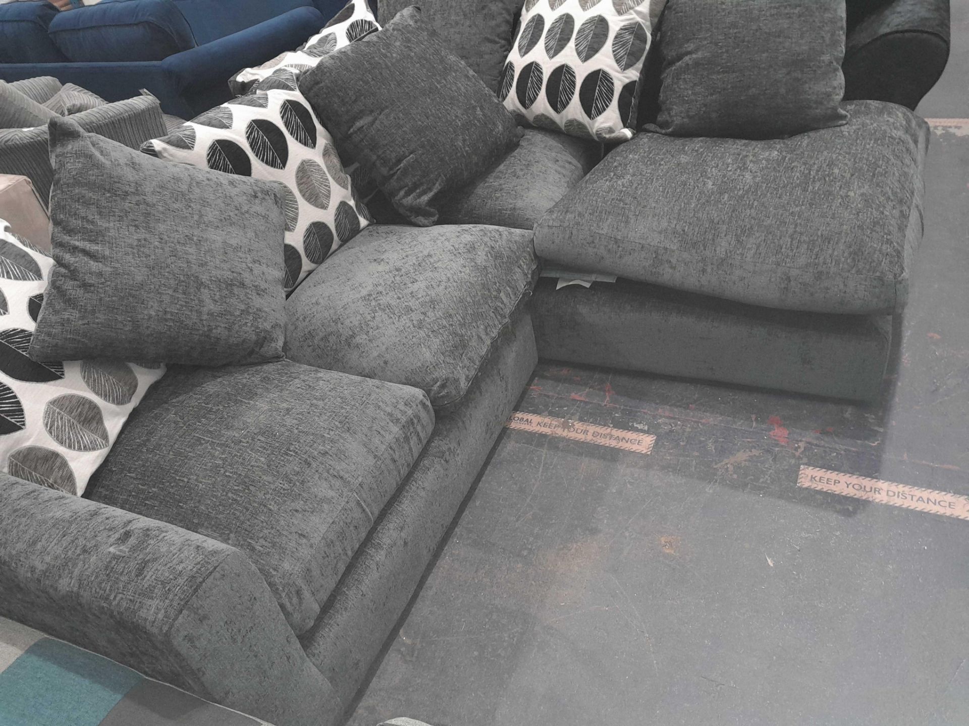 RRP £600 Zina Fabric Corner Sofa - Image 2 of 2