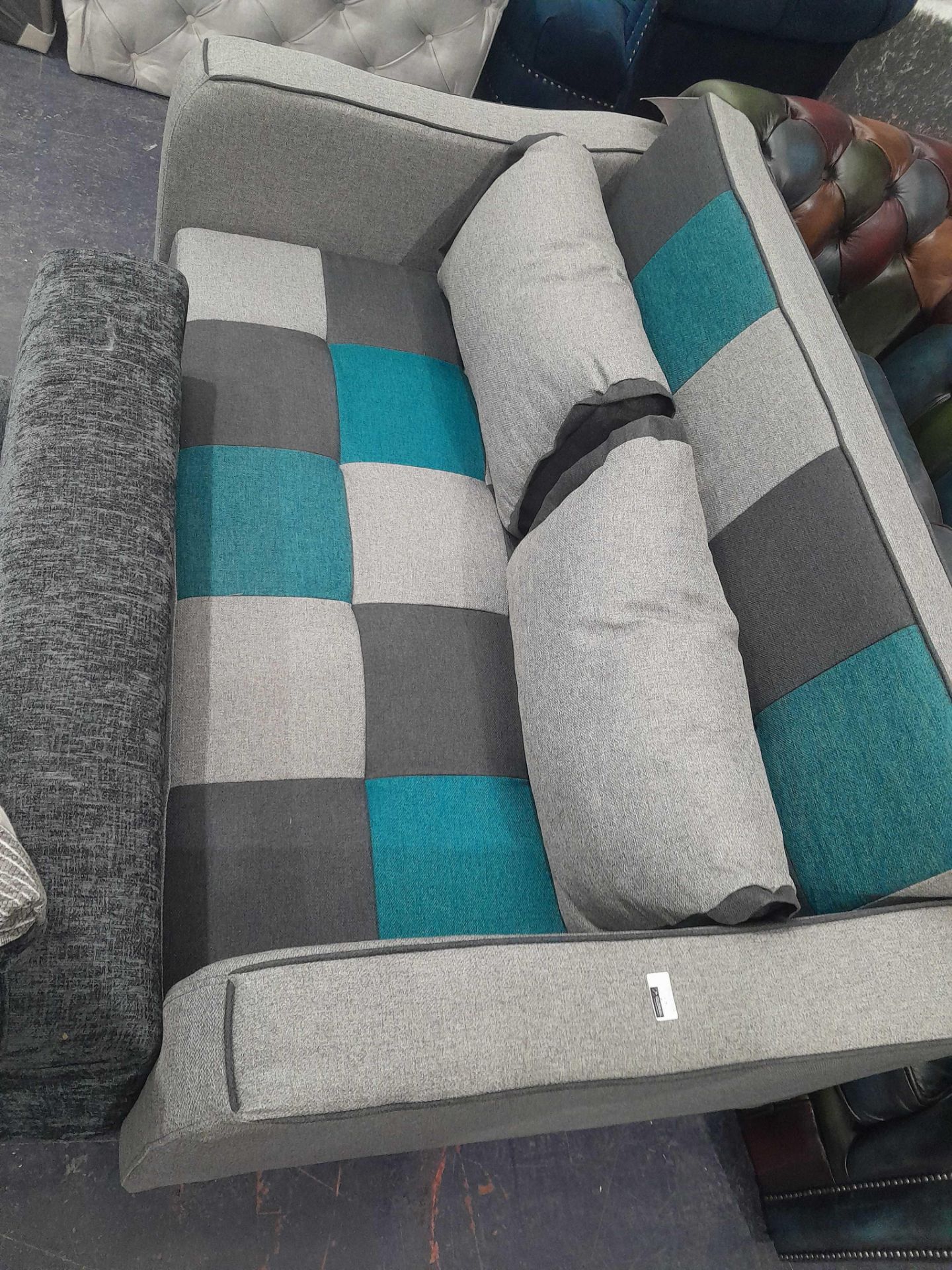 RRP £500 A Modern Patchwork Sofa Bed - Image 2 of 2