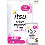 RRP £2178 (Approx. Count 121) 121 x Itsu Crispy Seaweed Thins Healthy Snack 5g (Pack of 18) |