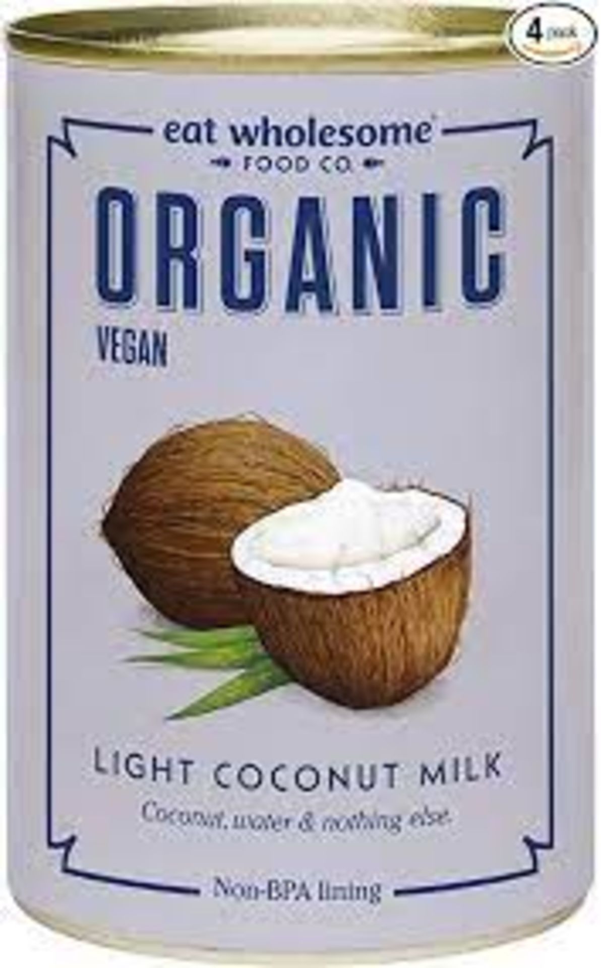 RRP £658 (approx count 104) spW37d2046N   55 x Eat Wholesome Organic Light Coconut Milk with No Guar - Image 2 of 3