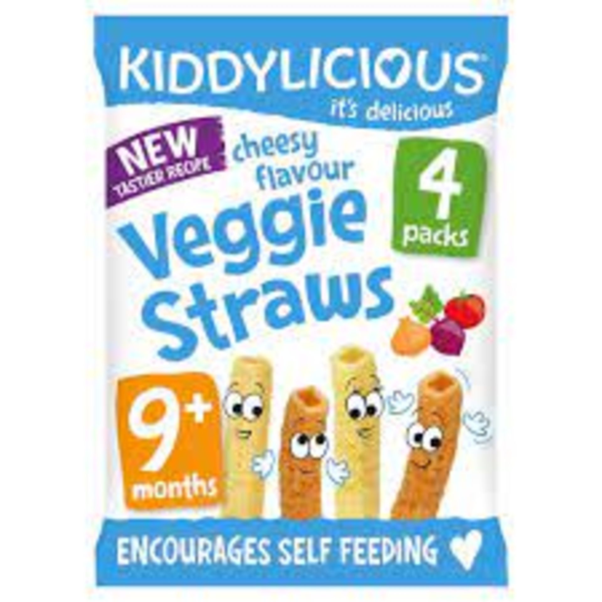 RRP £2329 (Approx. Count 137) spW37d2081Z 45 x Kiddylicious Cheesy Veggie Straws - Delicious