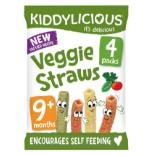 RRP £890 (Approx. Count 91)(F23) 16 x Kiddylicious Veggie Straws - Delicious Snacks for Kids -