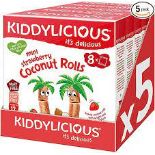 RRP £619 (Approx. Count 38) (E44) spSBG21c5TF 6 x Kiddylicious Coconut Rolls - Delicious Snacks