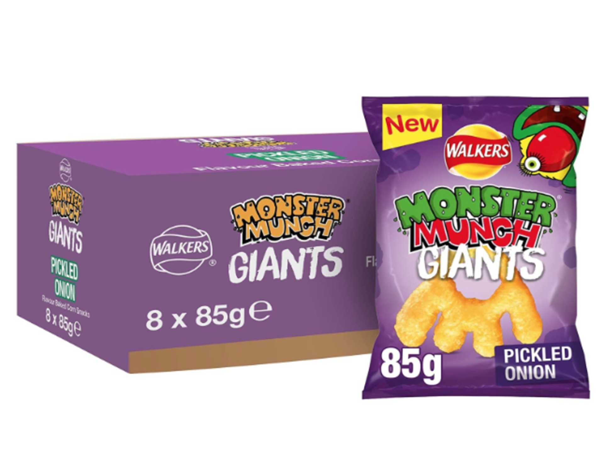 **RRP £749 (approx count 59) spSBG21c47F  17 x Walkers Monster Munch Giants Pickled Onion 85g (