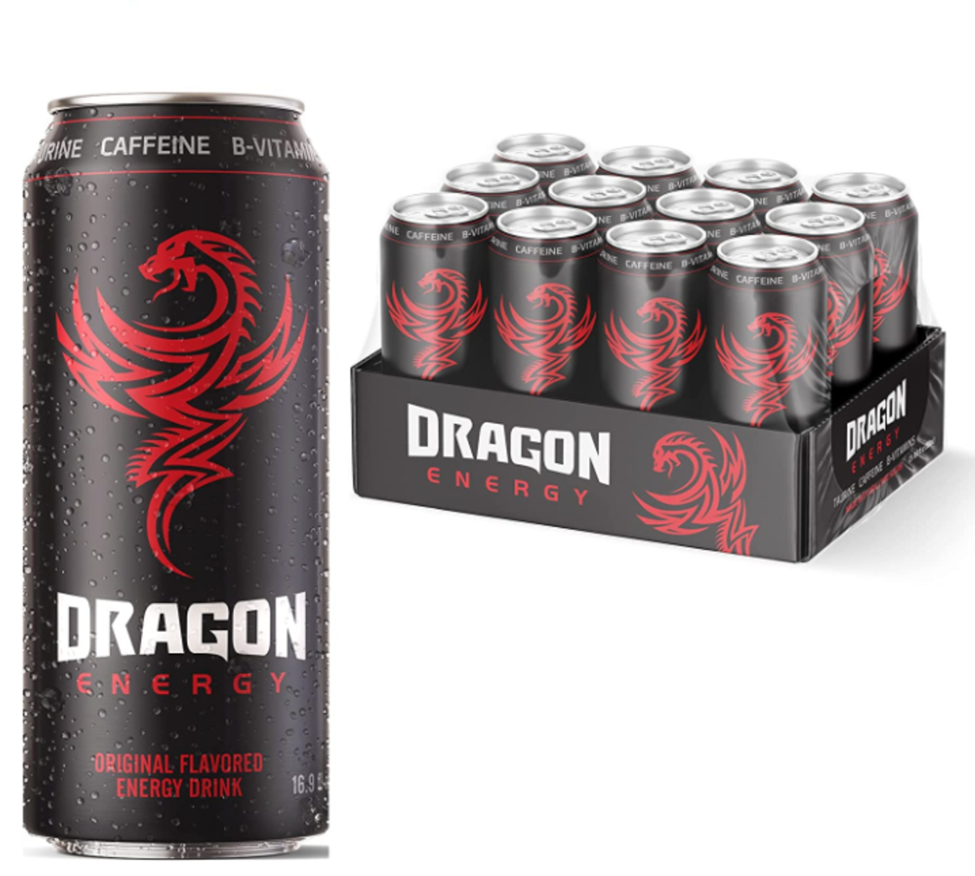 RRP £1156 (Approx. Count 80) spW56V8849d 79 x Dragon Original Energy Drink, 12 x 500ml Cans - BBE (