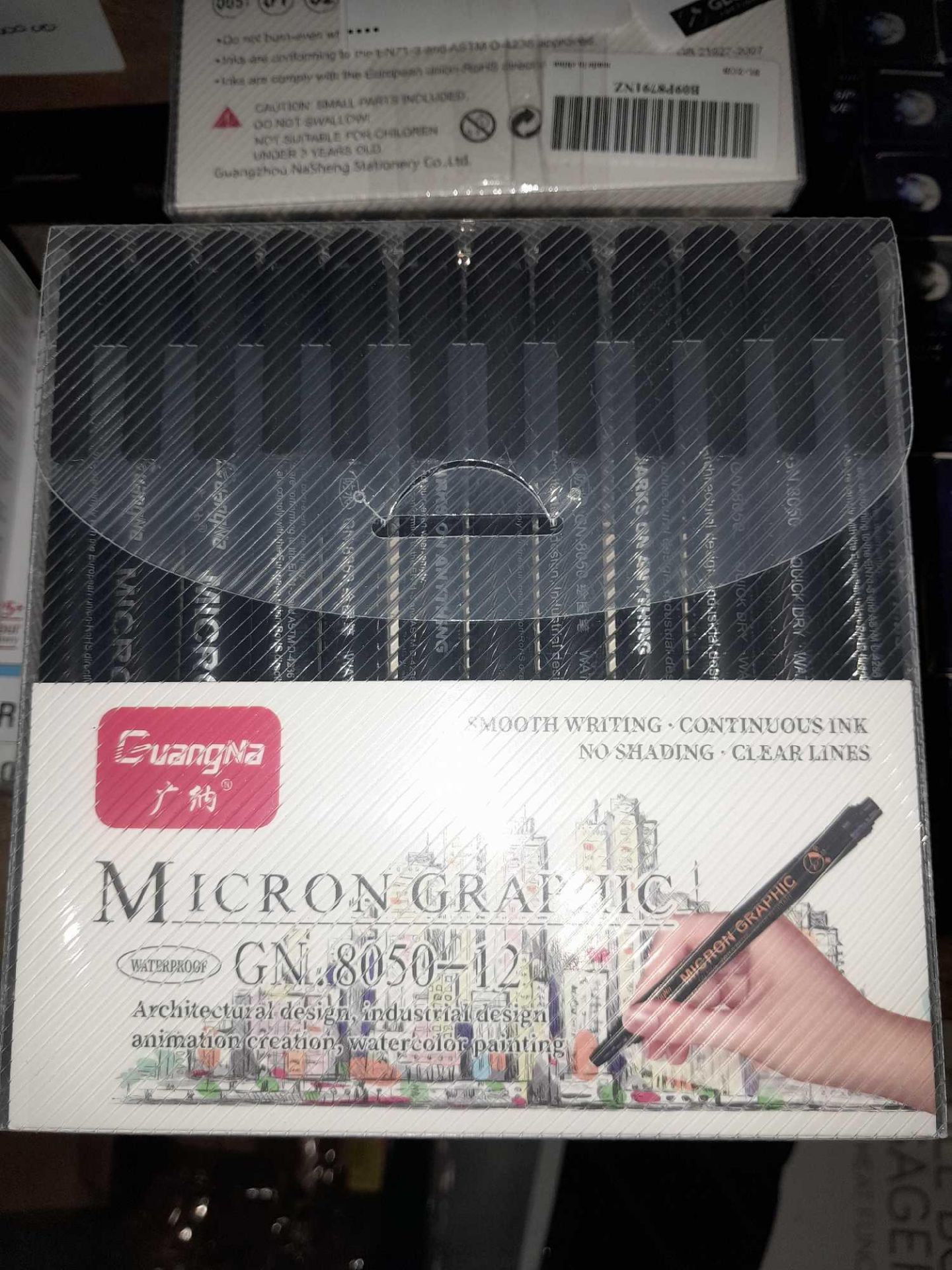 RRP £300 Lot To Contain Approx. 10 Sets Of 12 Guangana Micron Graphic Pens - Image 2 of 2