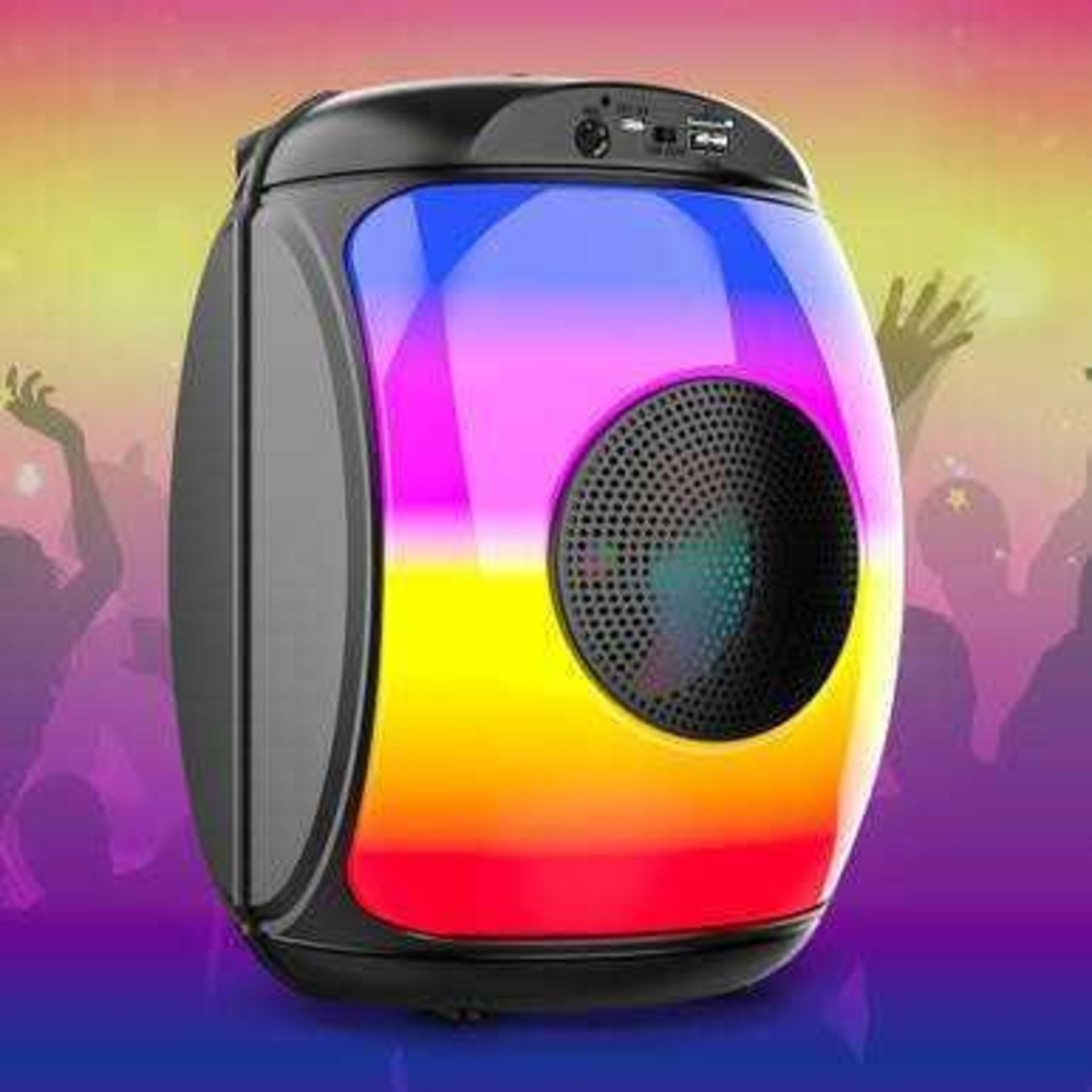 RRP £100 Contains Approx. 4 Items Including X3 Assorted Boxed Red 5 Wireless Rainbow Party Speaker