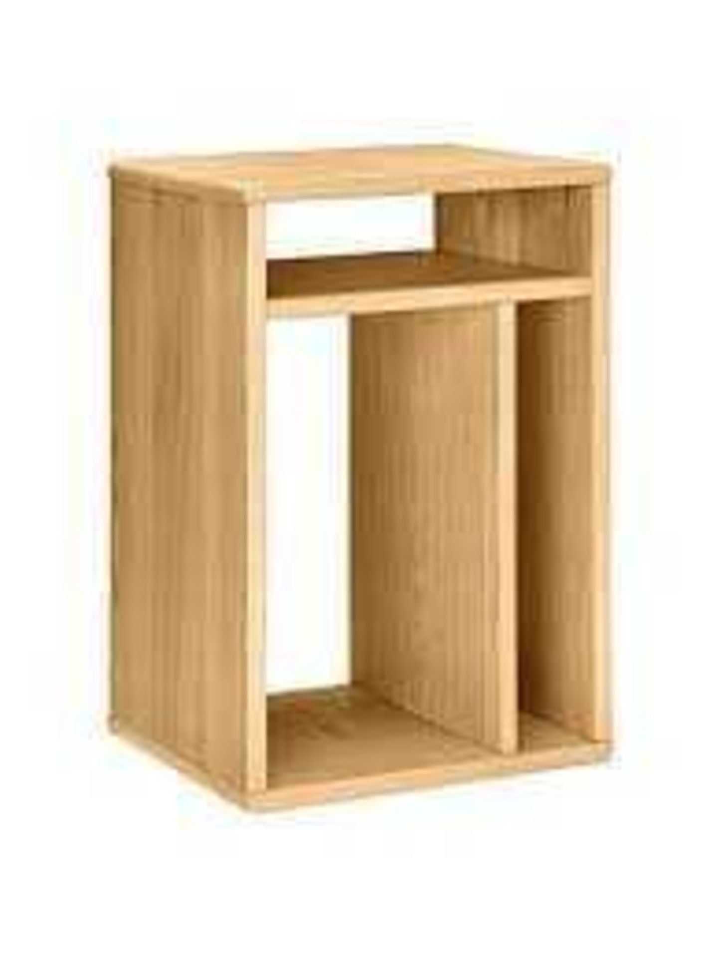RRP £140 Lot To Contain X2 Items Including- John Lewis Bow Oak Bedside Table