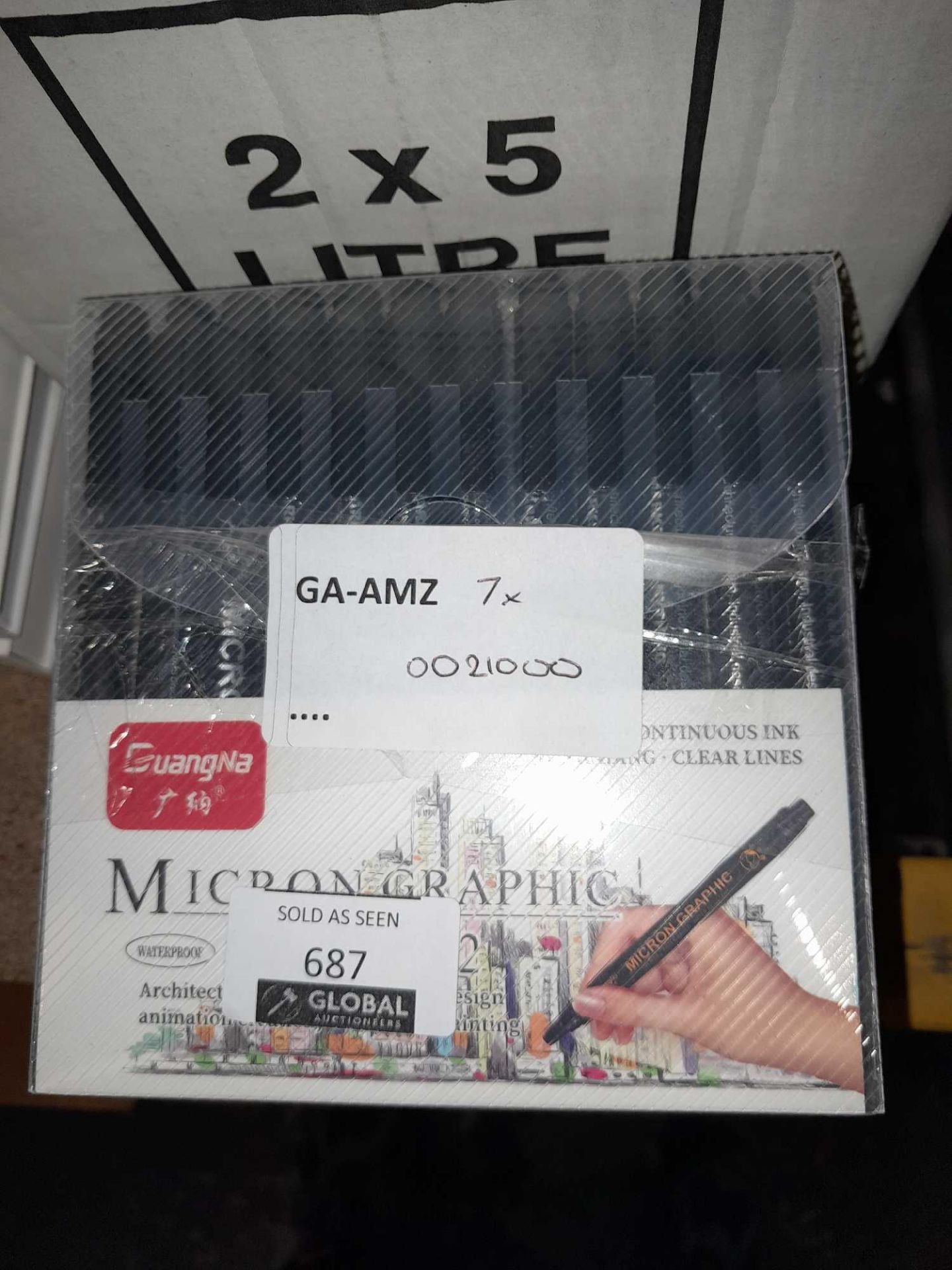 RRP £210 Lot To Contain Approx. 7X Set Of 12 Guangna Micron Graphic Pens - Image 2 of 2