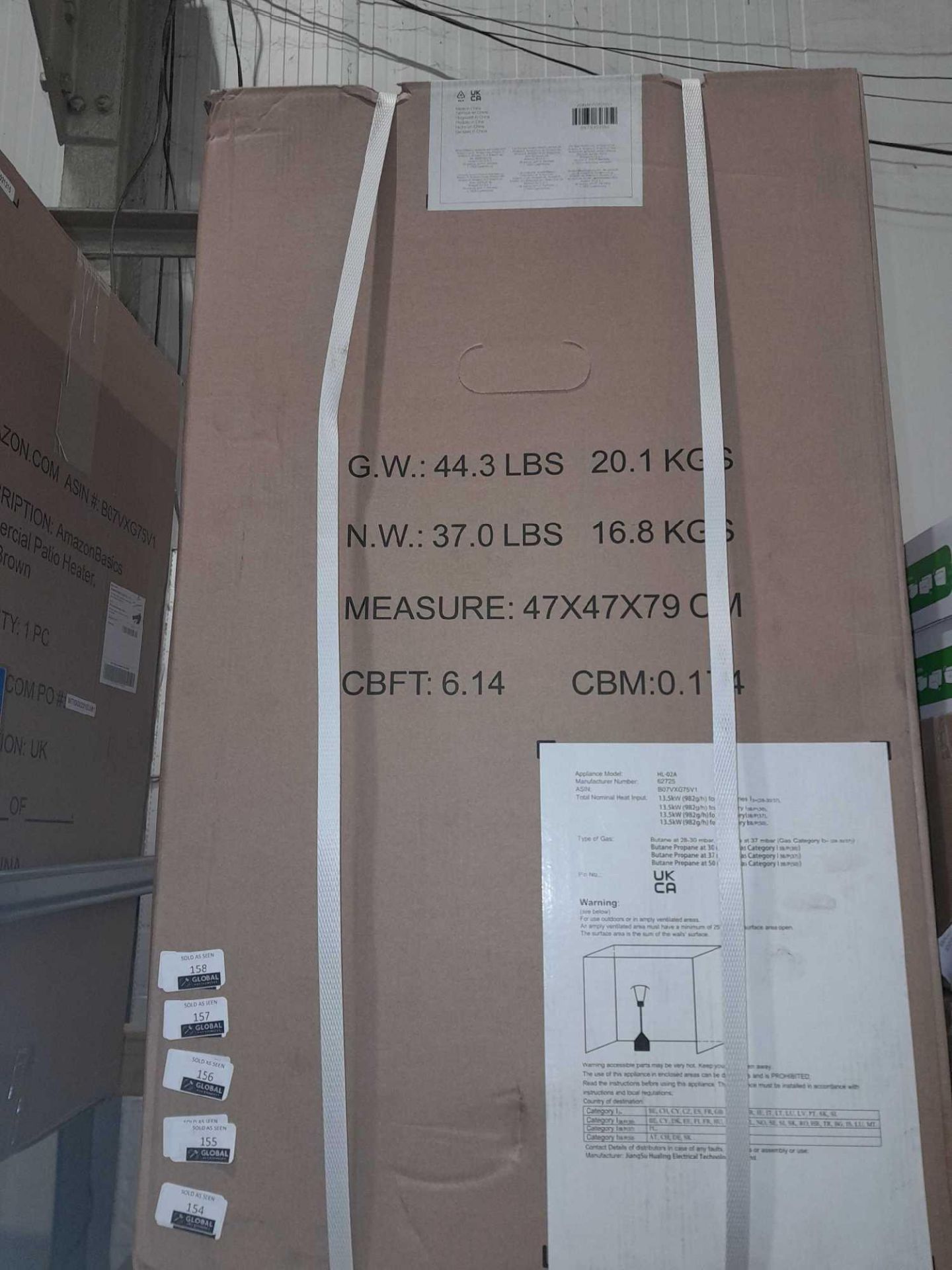 RRP £150 Factory Sealed Amazon Basics Patio Heater - Image 2 of 2