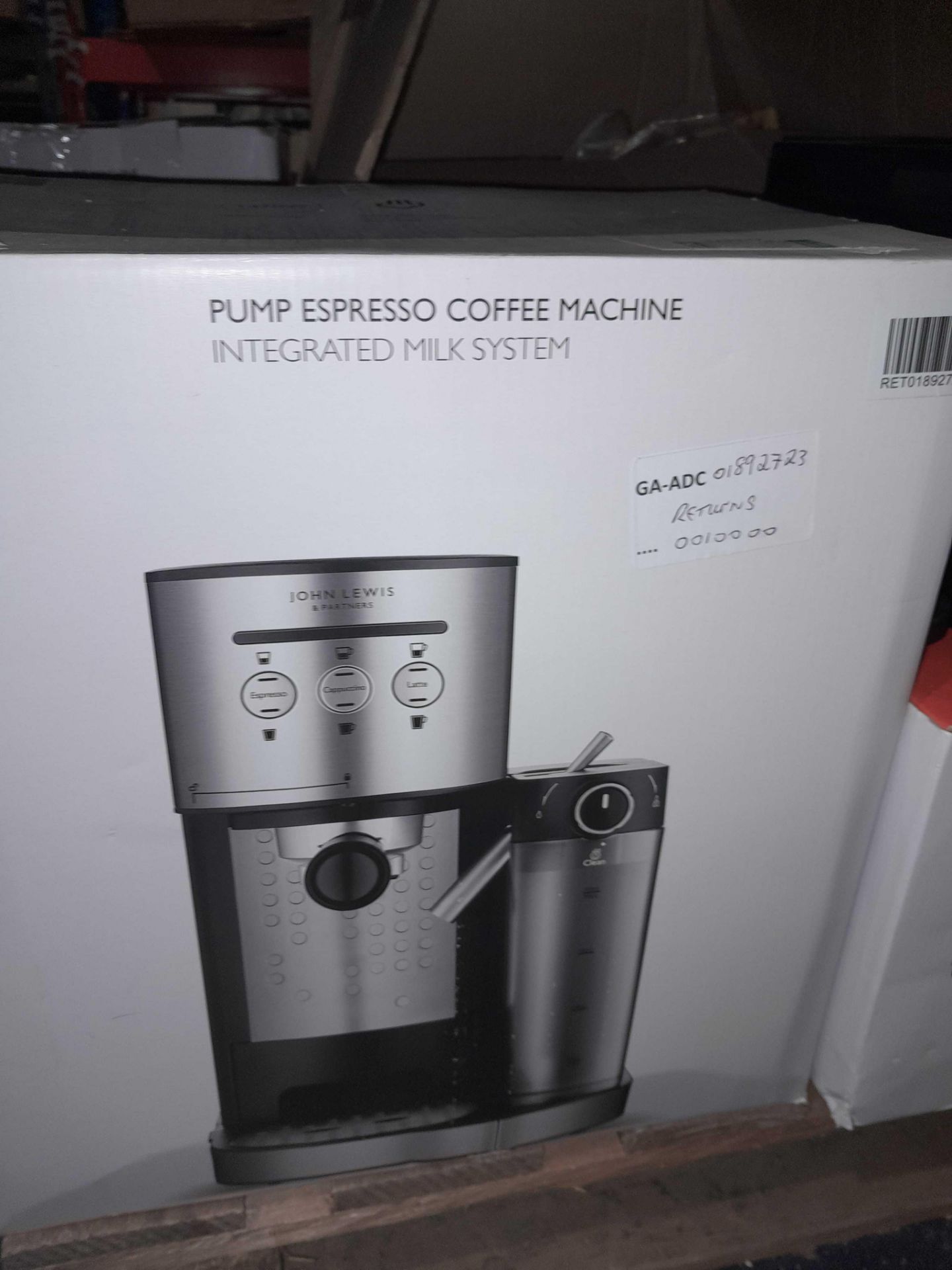 RRP £180 Lot Contains Approx 3 John Lewis Items Including A Boxed Pump Espresso Coffee Machine - Image 2 of 3