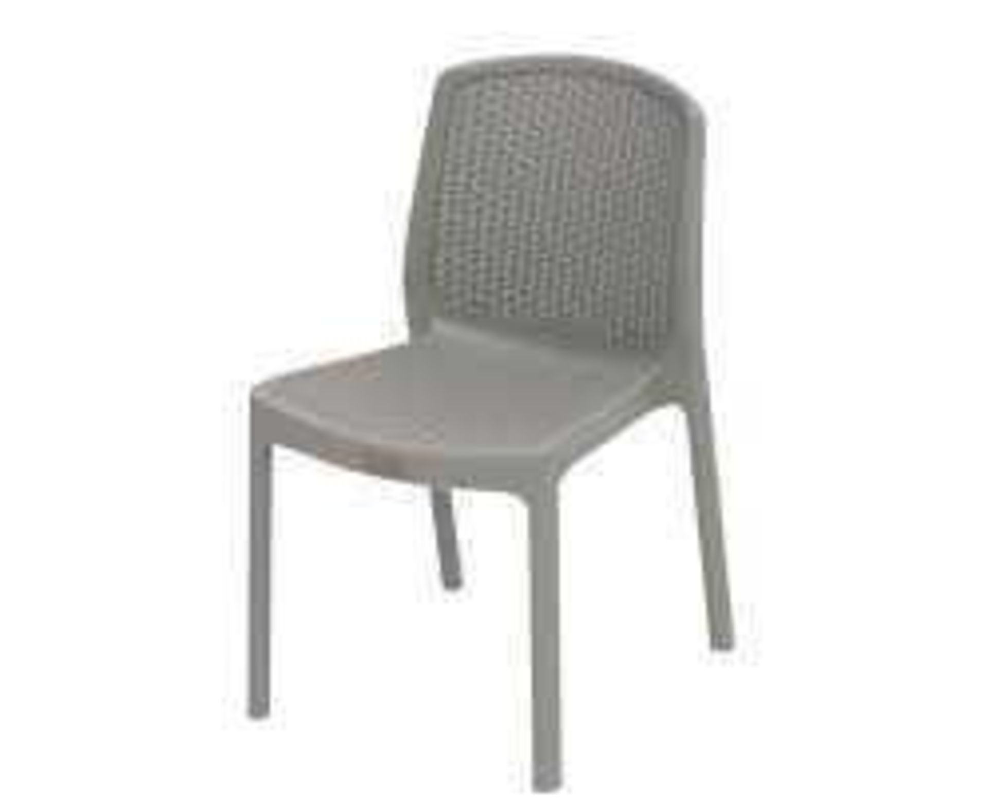 RRP £140 Lot To Contain Approx. 4X Duramax Plastic Garden Chairs, Brown