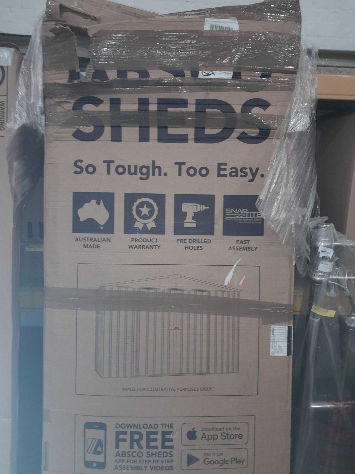 RRP £270 Boxed Absco Sheds Shed - Image 2 of 2