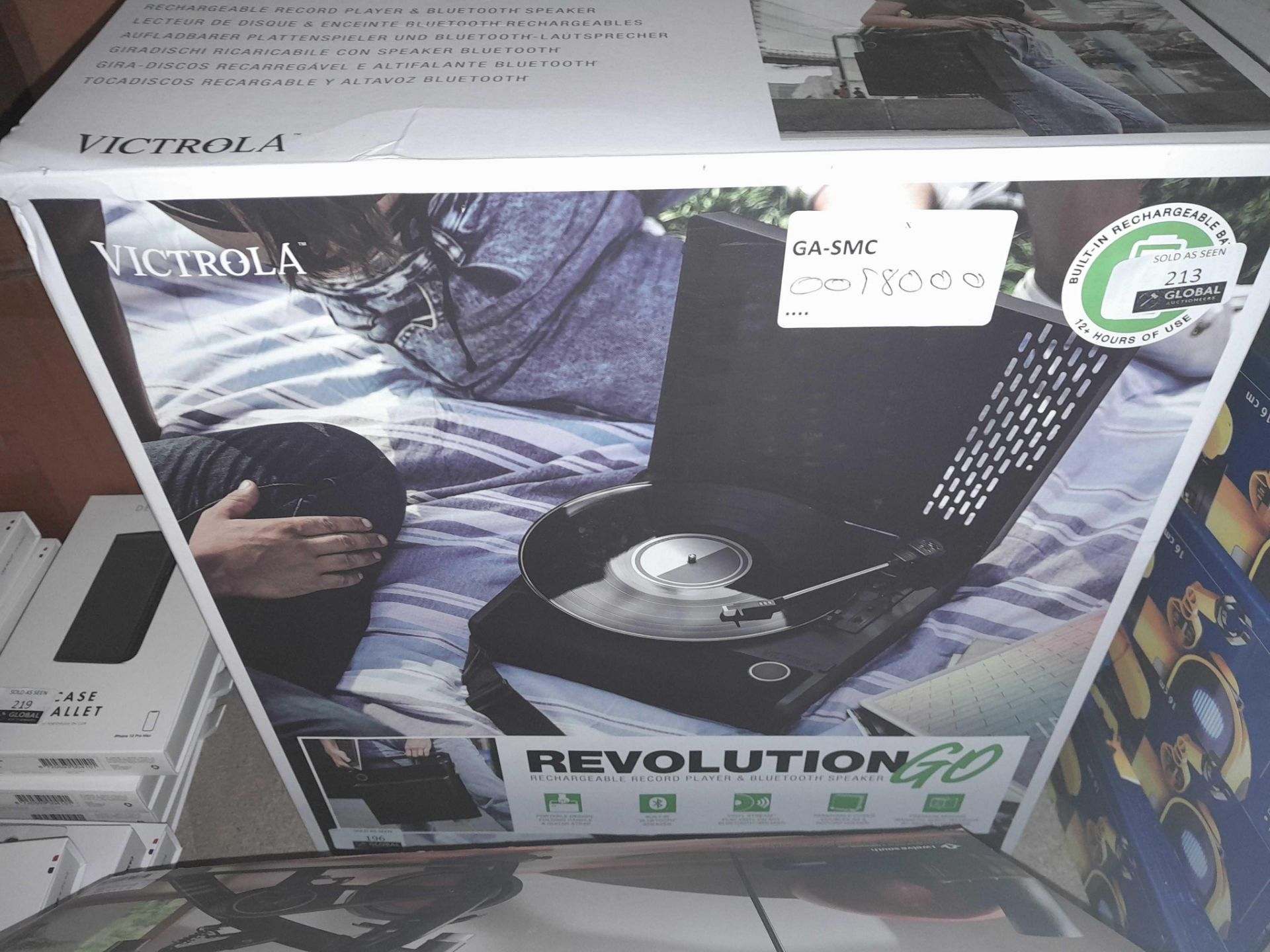 RRP £180 Boxed Victorla Revolution Go Record Player - Image 2 of 2