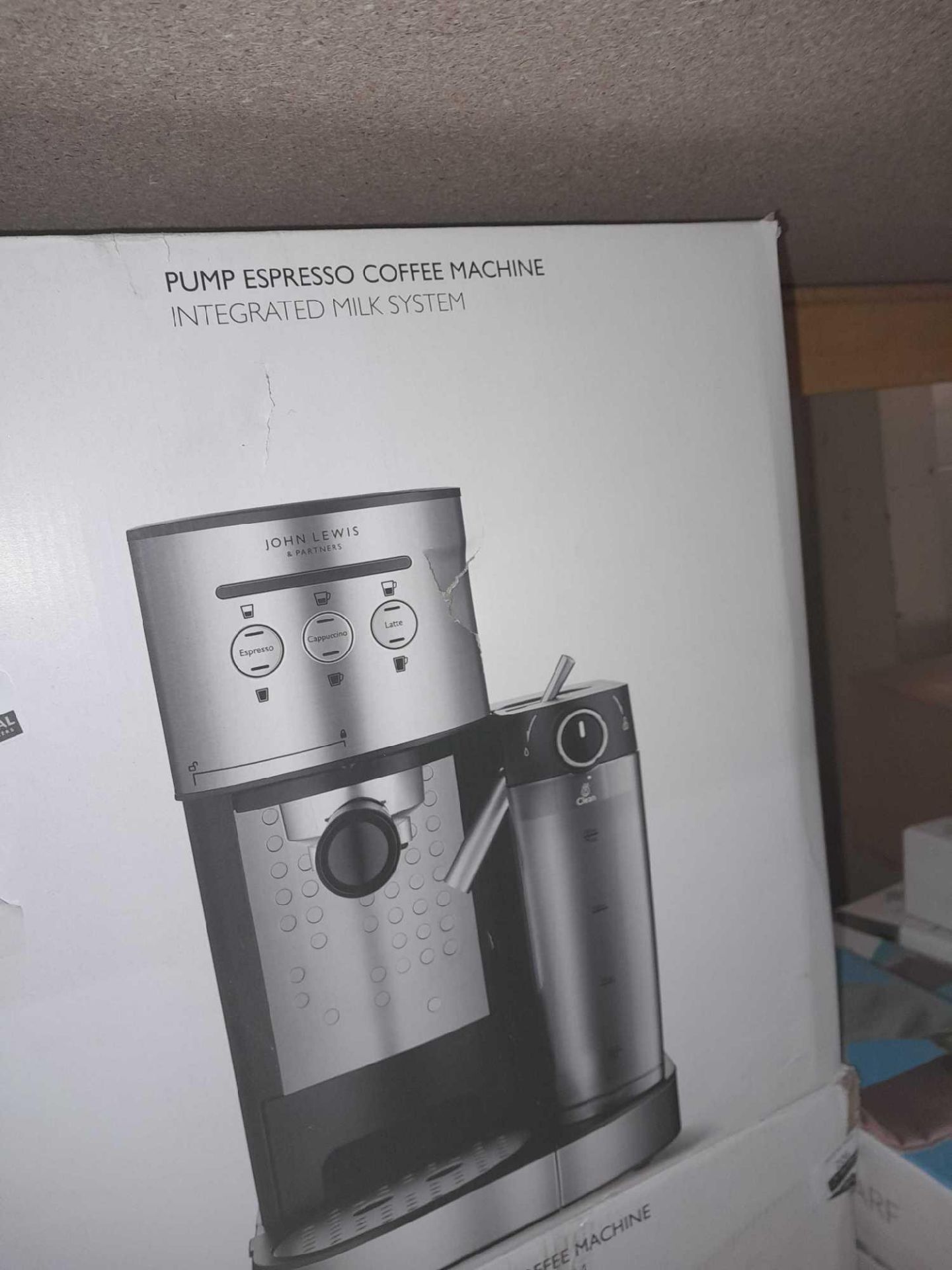 RRP £100 Boxed John Lewis Espresso Coffee Machine With Pump Espresso - Image 2 of 2