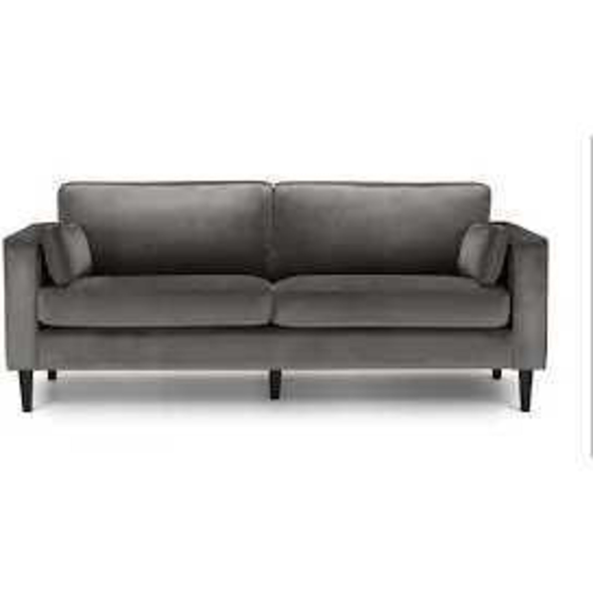 RRP £800 Giancarlo 3 Seater Sofa, Dark Grey