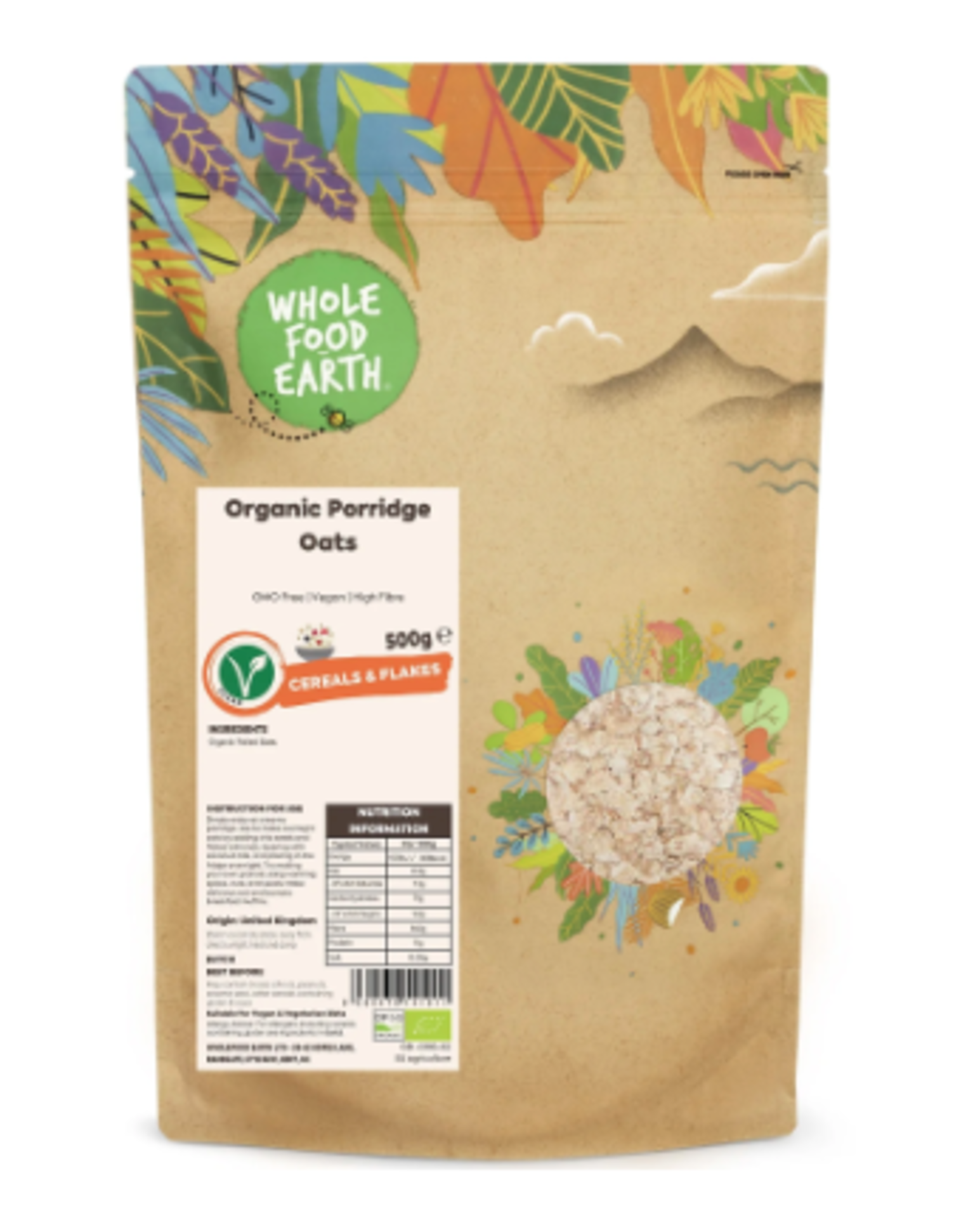 RRP £904 (Approx Count 85)(F61) spW48g5788A 12 x Wholefood Earth Organic Porridge Oats ‚2 kg(26/05/