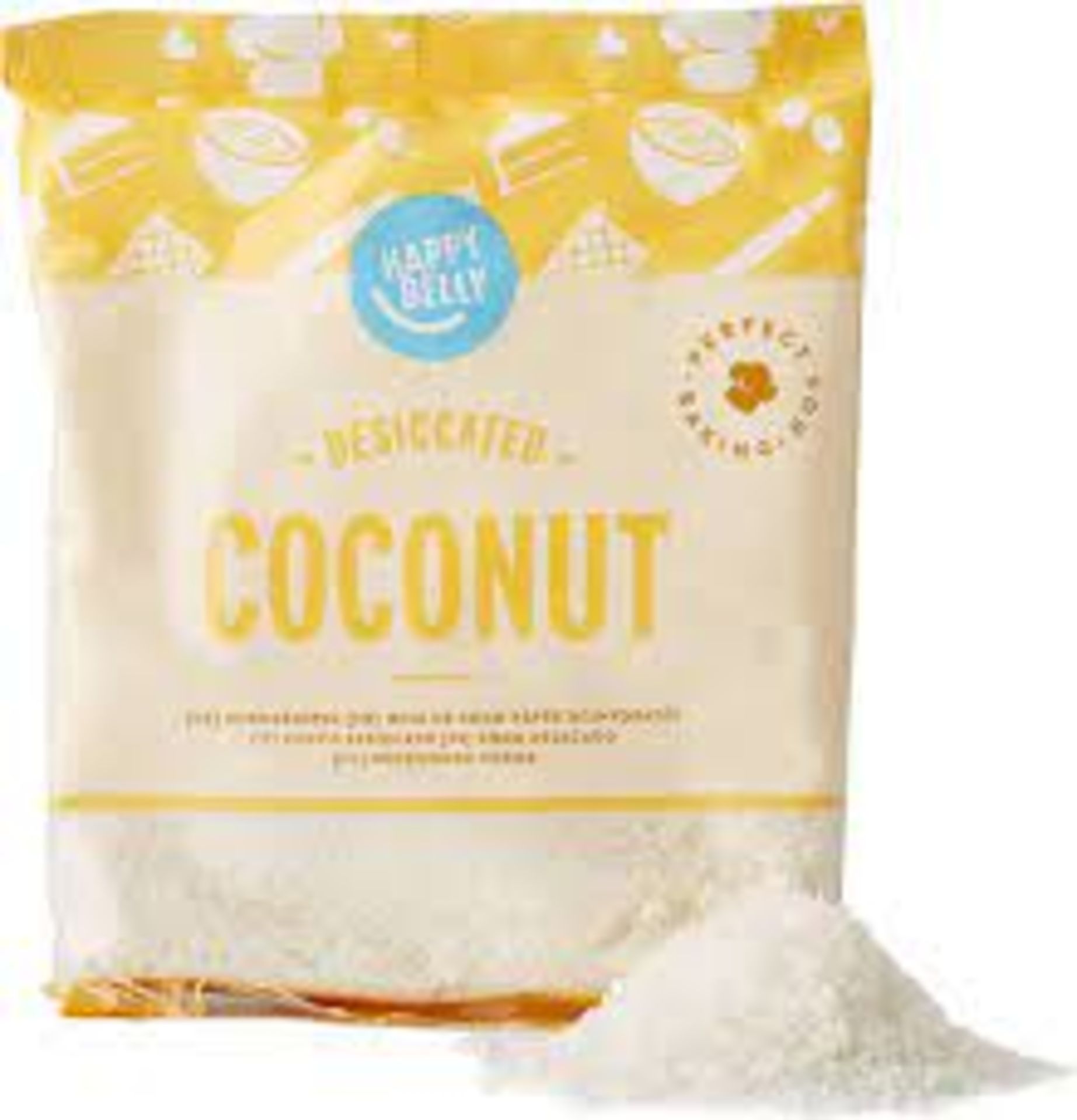 RRP £698 (Approx. Count 69) (E46) spW57n5887z 18 x Amazon Brand - Happy Belly Desiccated Coconut