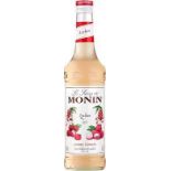 RRP £1153 (Appox. Count 97) spW46n5407i 72 x MONIN Premium Lychee Syrup 700 ml BBE 07/2023  25 x