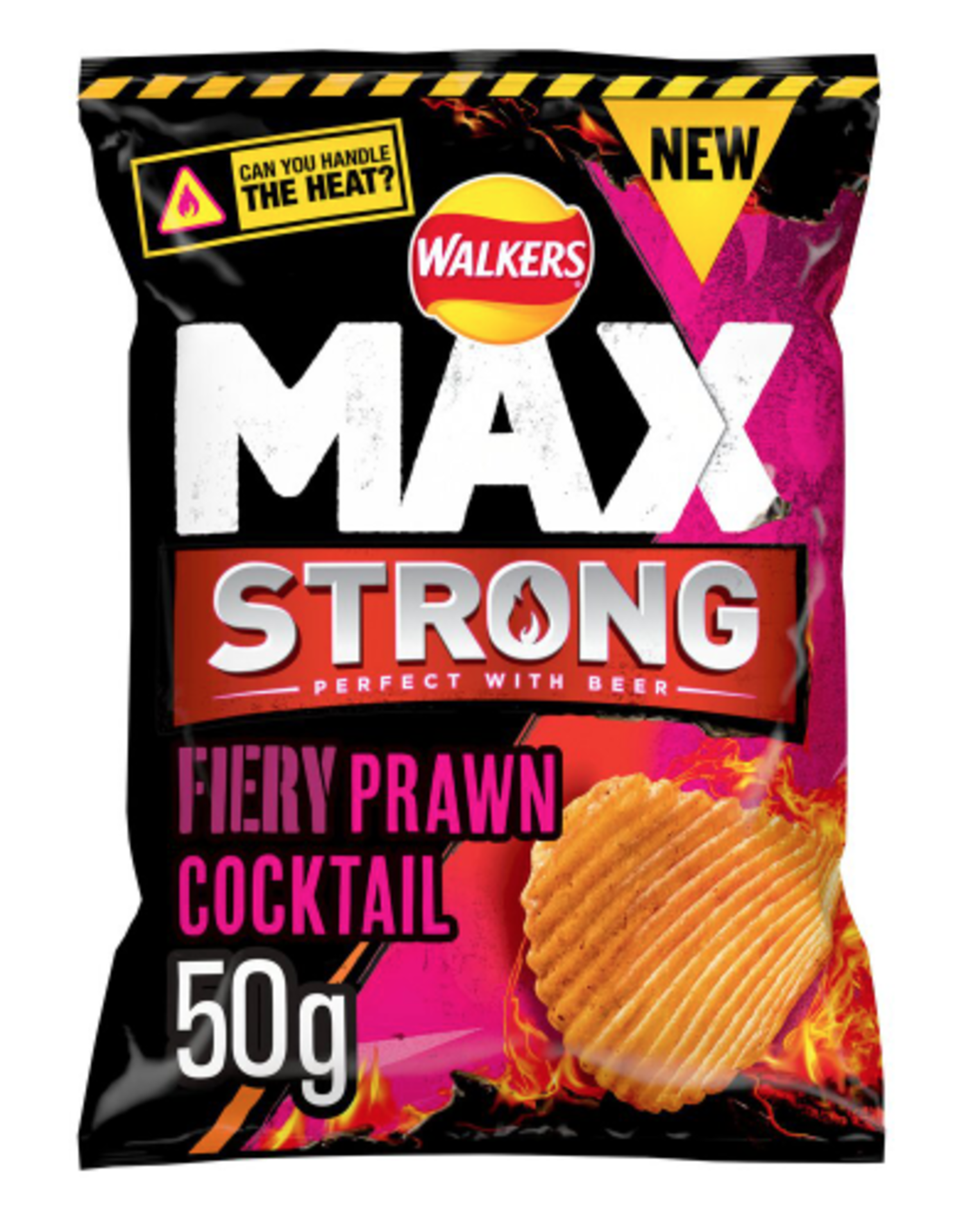 **RRP £1577 (Approx. Count 36) spSBG21c47T 19 x Walkers MAX STRONG Hot Sauce Blaze 50g (Case of - Image 3 of 3