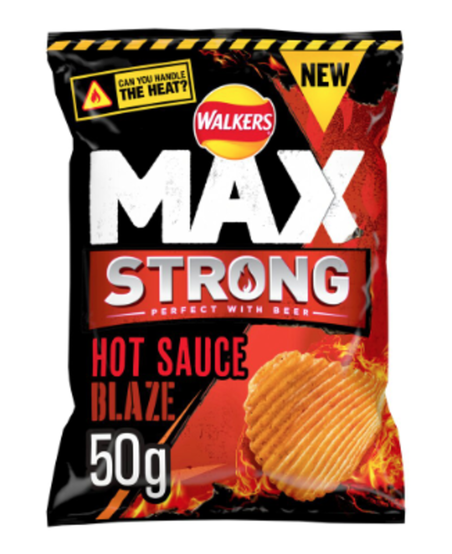**RRP £1577 (Approx. Count 36) spSBG21c47T 19 x Walkers MAX STRONG Hot Sauce Blaze 50g (Case of