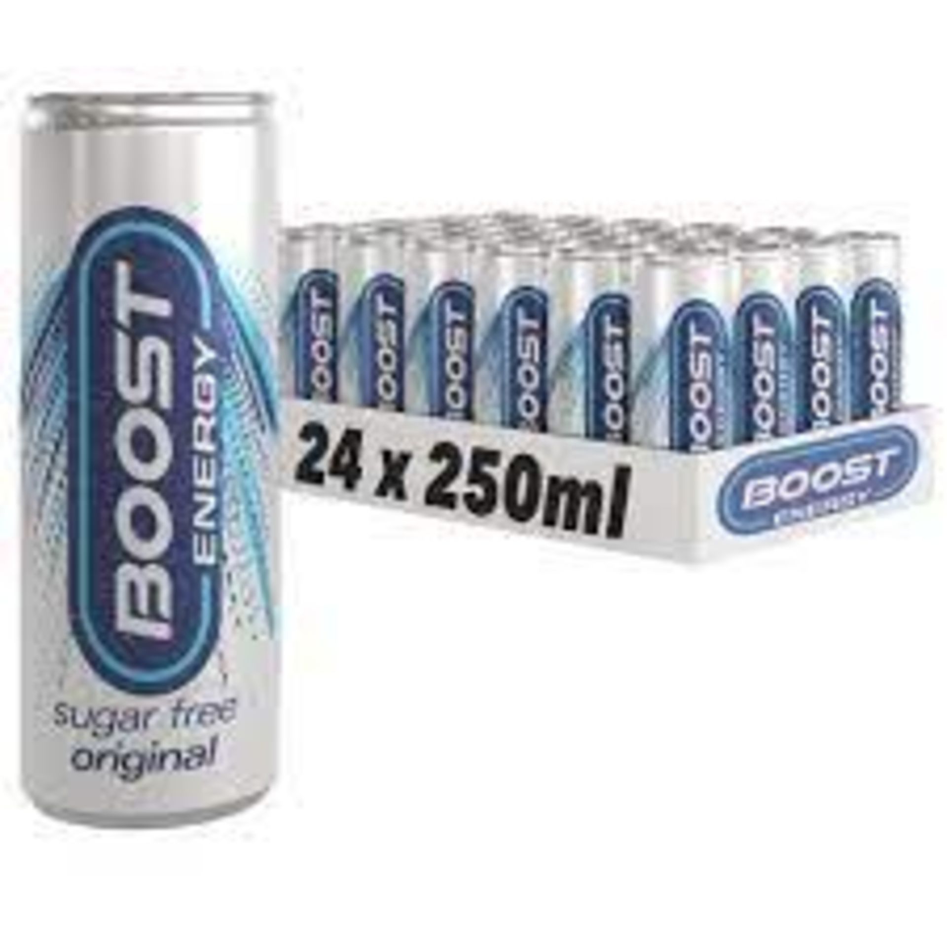 RRP £1320 (Approx. Count 96) spW46N3763F 43 x Boost Energy Drink Sugar Free Original Flavour,