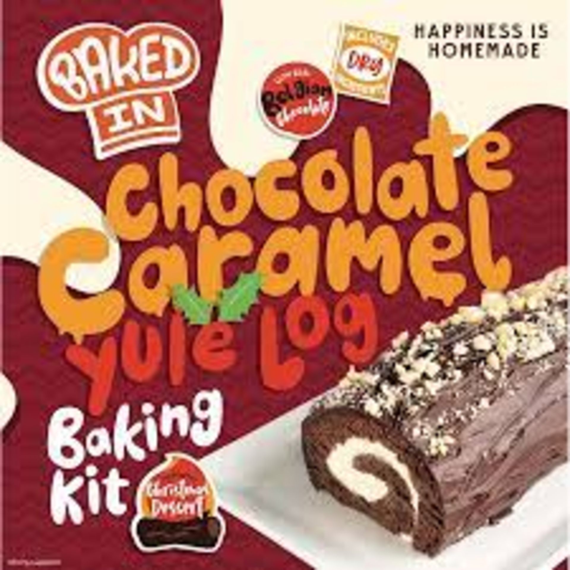 RRP £325 (Approx. Count 34) spW56V8852N(1)   21 x Baked In - Chocolate & Caramel Yule Log Baking Kit