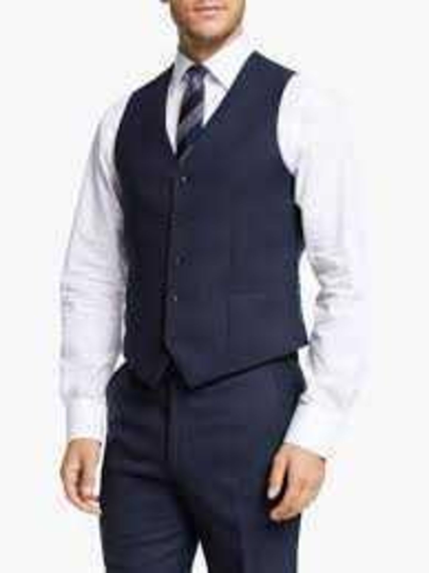 RRP £130 A Chester By Chester Men'S Navy Waistcoat