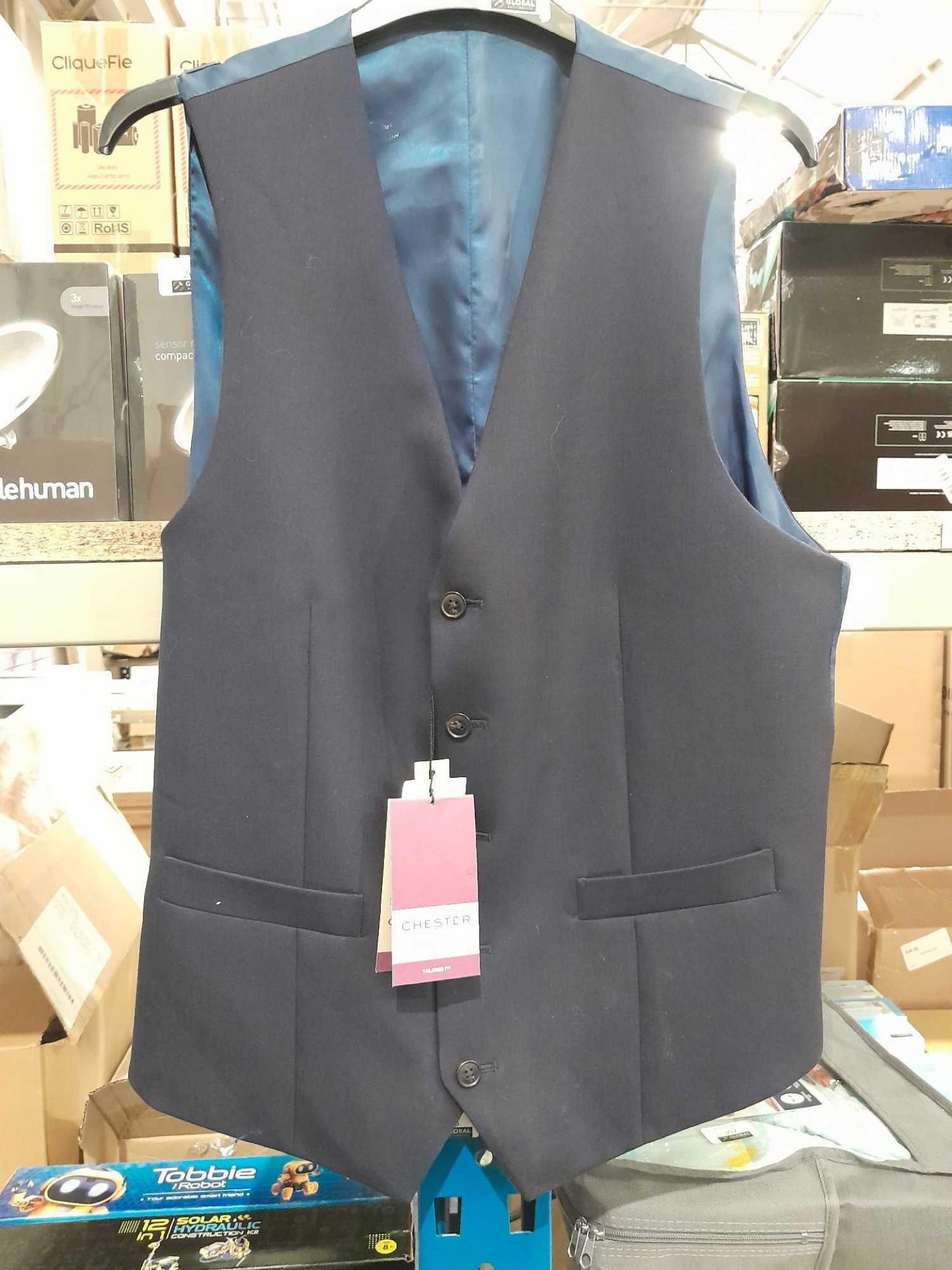 RRP £130 A Chester By Chester Men'S Navy Waistcoat - Image 2 of 2