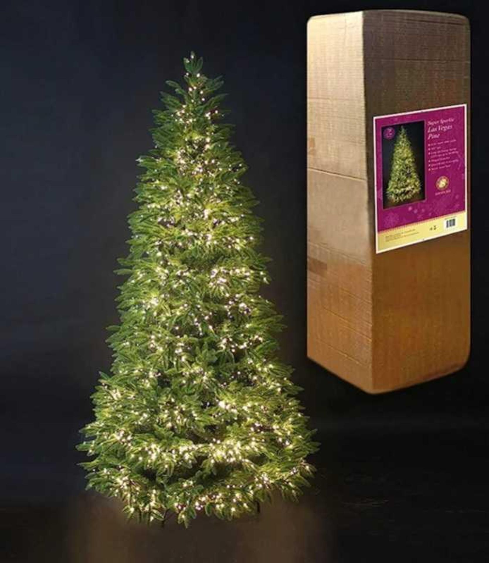 RRP £440 A Boxed 8ft Super Sparkle Christmas Tree