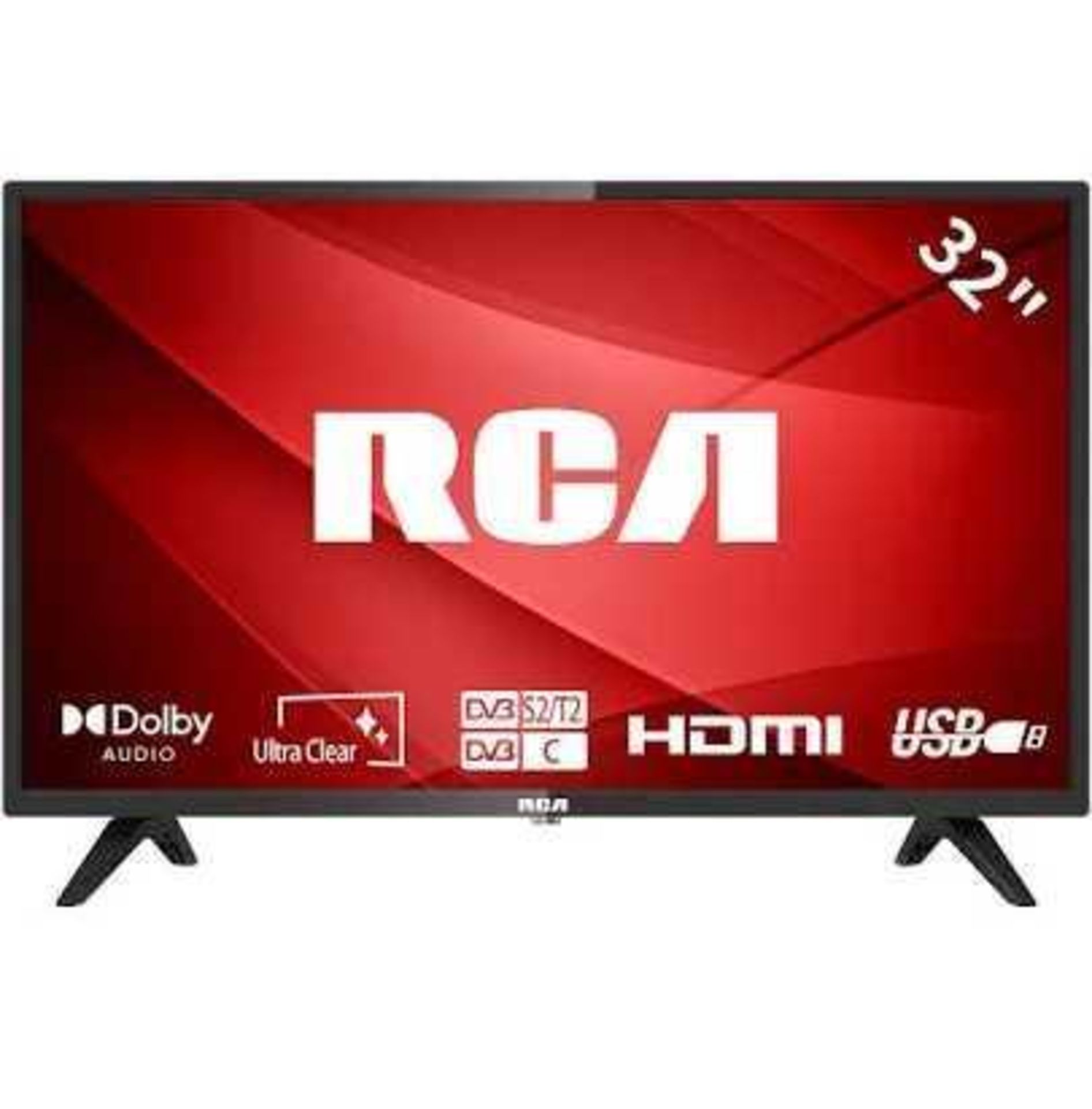 RRP £120 Boxed RCA 32" HDMI TV In Black