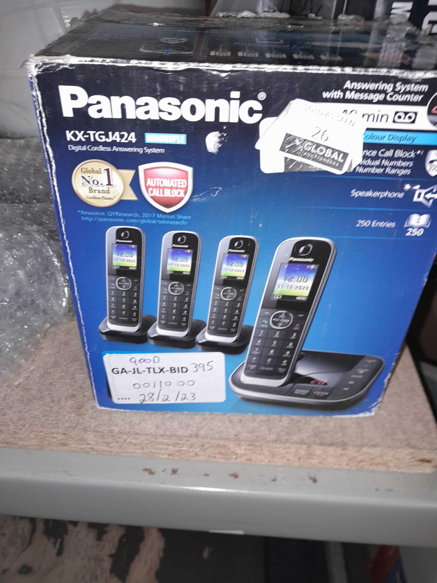 RRP £110 Boxed Panasonic Digital Cordless Answering System - Image 2 of 2