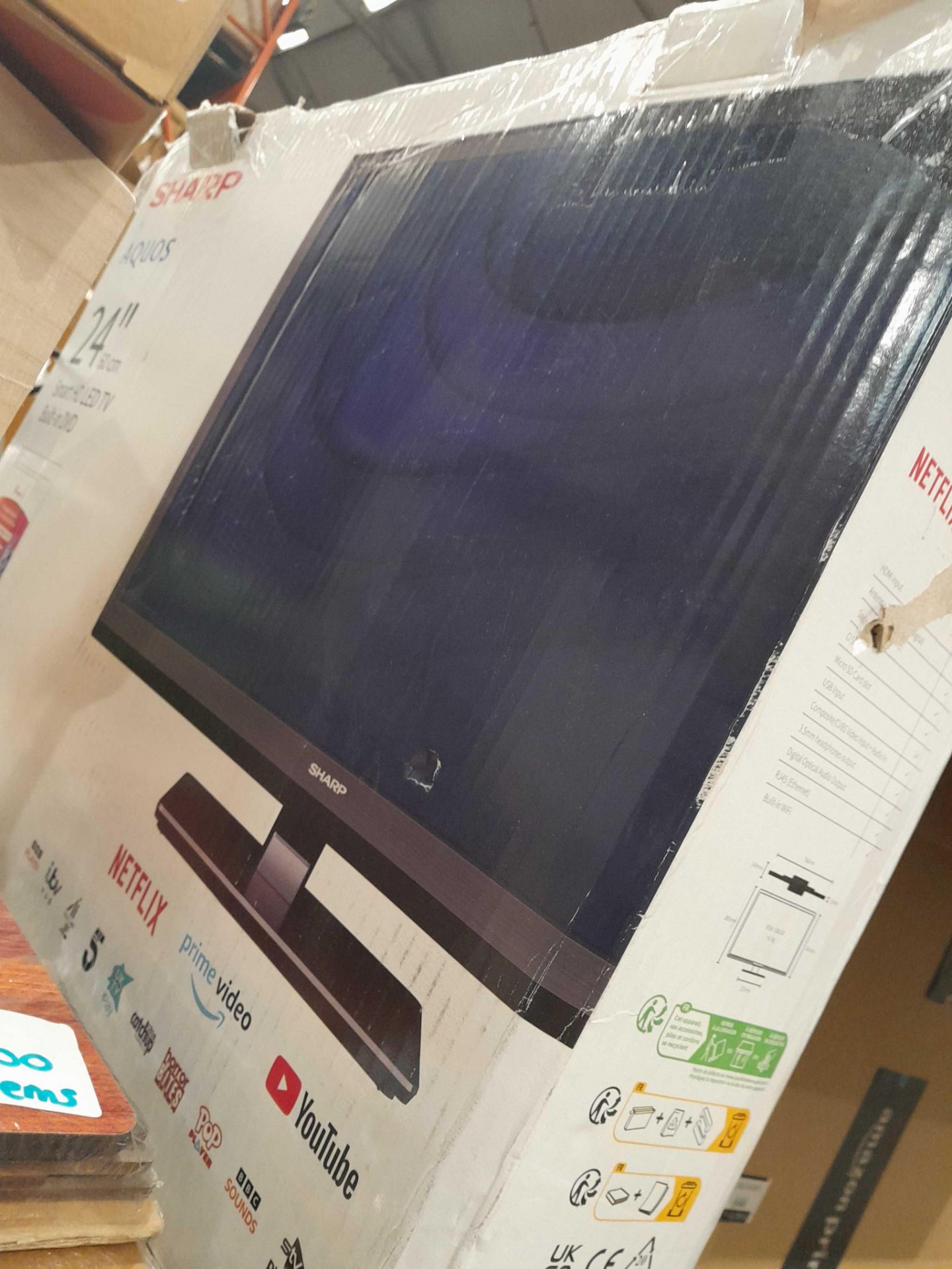 RRP £170 A Boxed Sharp 24" Tv - Image 2 of 2