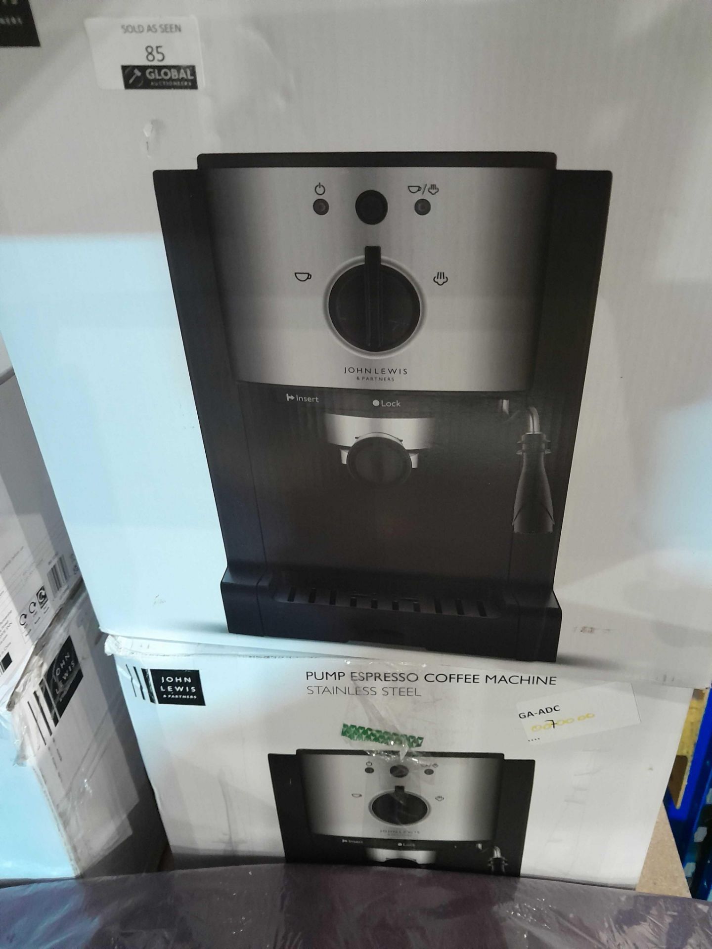 RRP £140 Lot To Contain X2 Boxed John Lewis Pump Espresso Coffee Machines