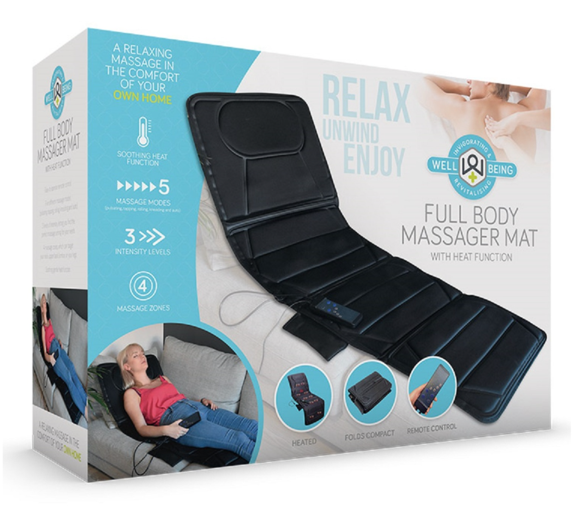 RRP £160 Lot To Contain 2X Boxed Wellbeing Bull Body Massage Mats - Image 4 of 4