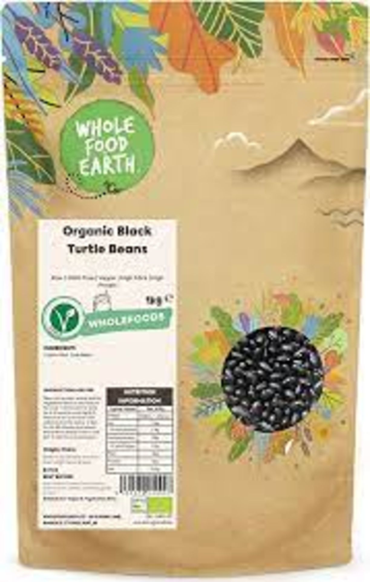 RRP £3531 (approx count 352) spIgt11ZNa3 1 x Wholefood Earth Organic Black Turtle Beans 1kg 1 x