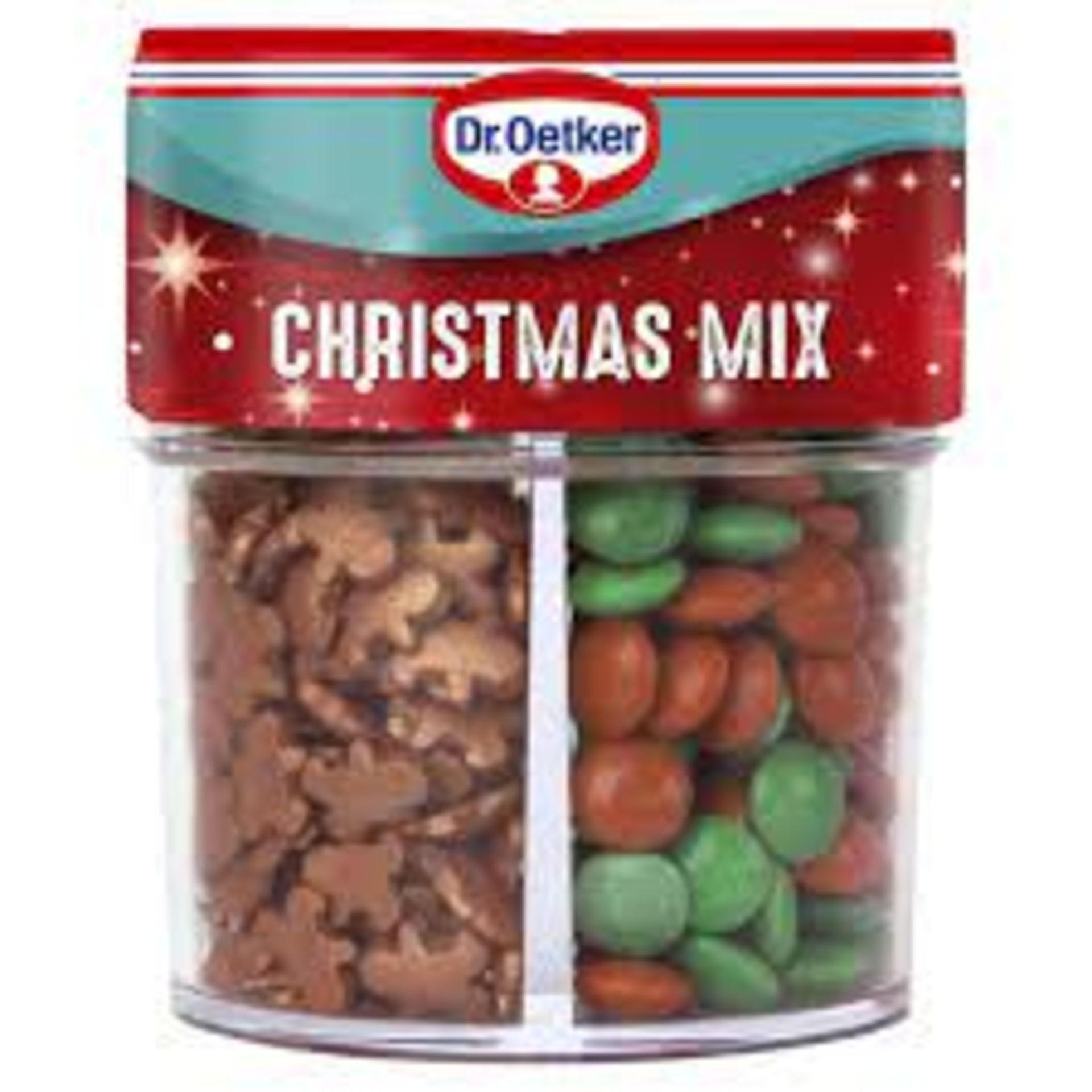 RRP £853 (Approx Count 93) (F90) spW56L5284s 9 x Dr. Oetker Christmas Sprinkles Mix, 4 x 76g, Red