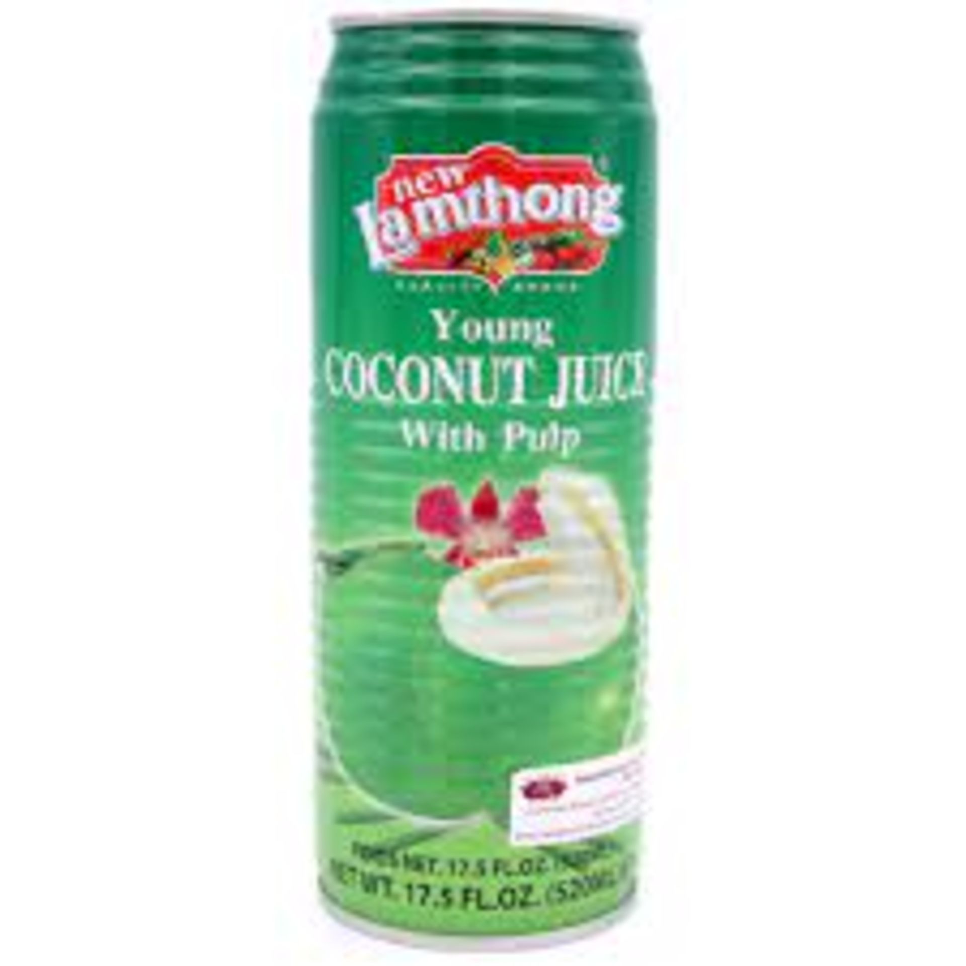 RRP £1494 (Approx. Count 198) spW51V2116B 29 x New Lamthong Young Coconut Juice with Pulp, 520ml